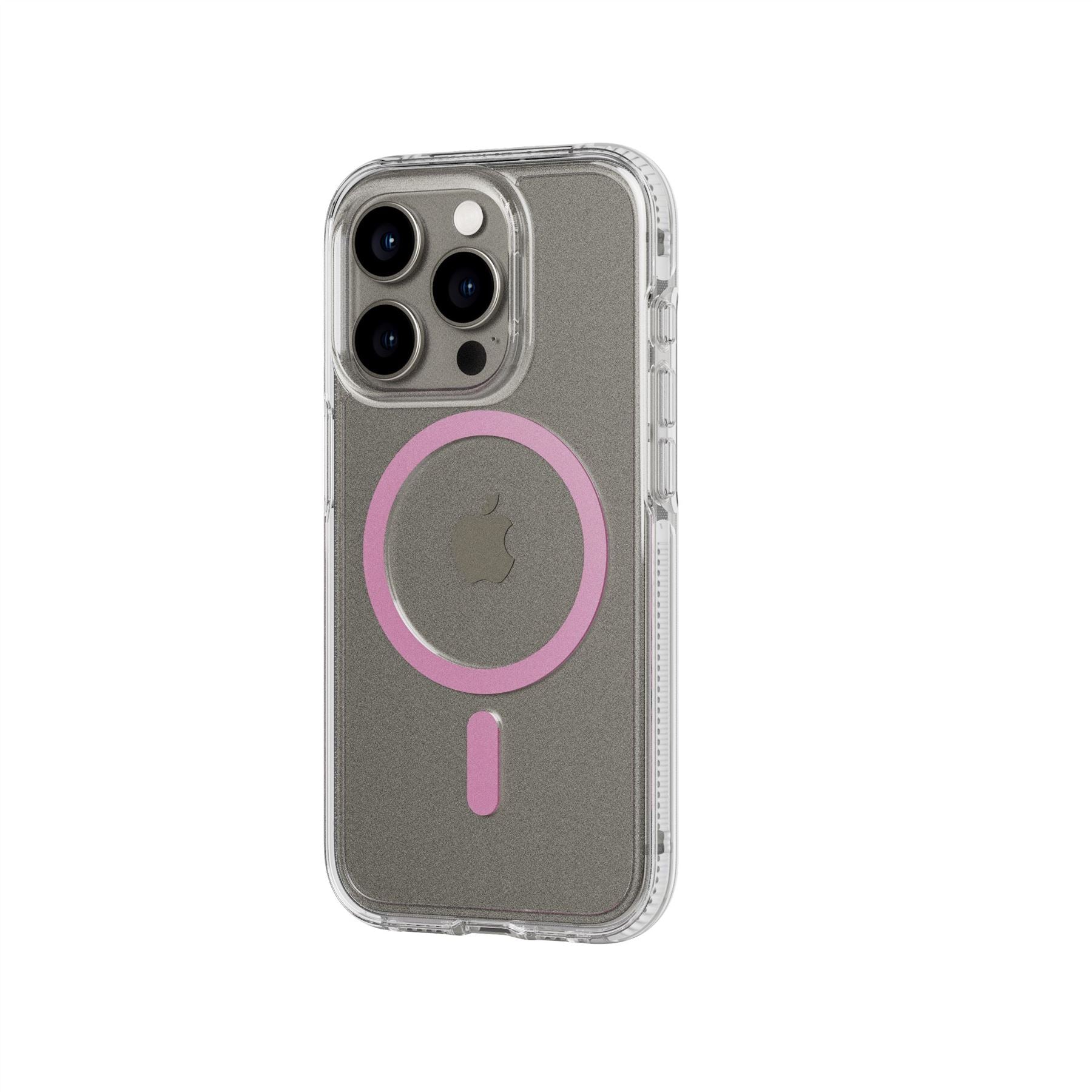 Tech21 FlexQuartz iPhone 15 Pro Handyhülle Pink MagSafe
