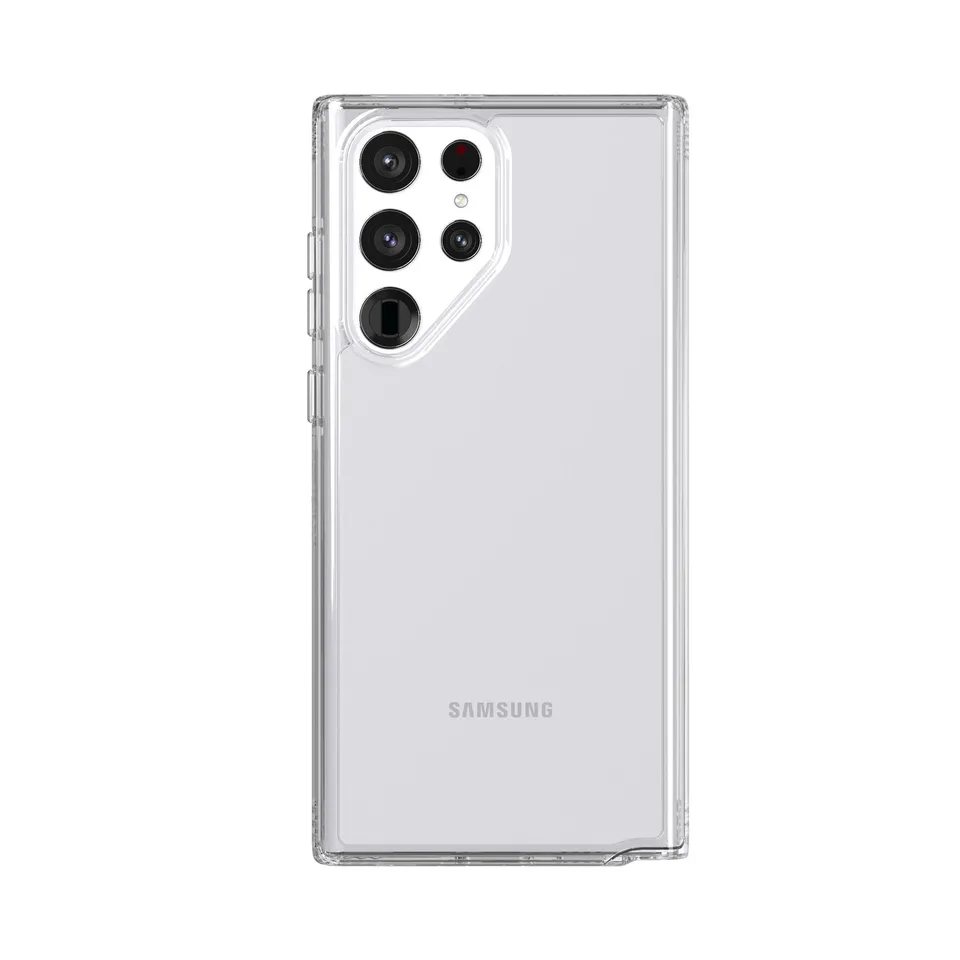 Tech21 Evo Clear Galaxy S22 Ultra Handyhülle Clear S Pen Fach
