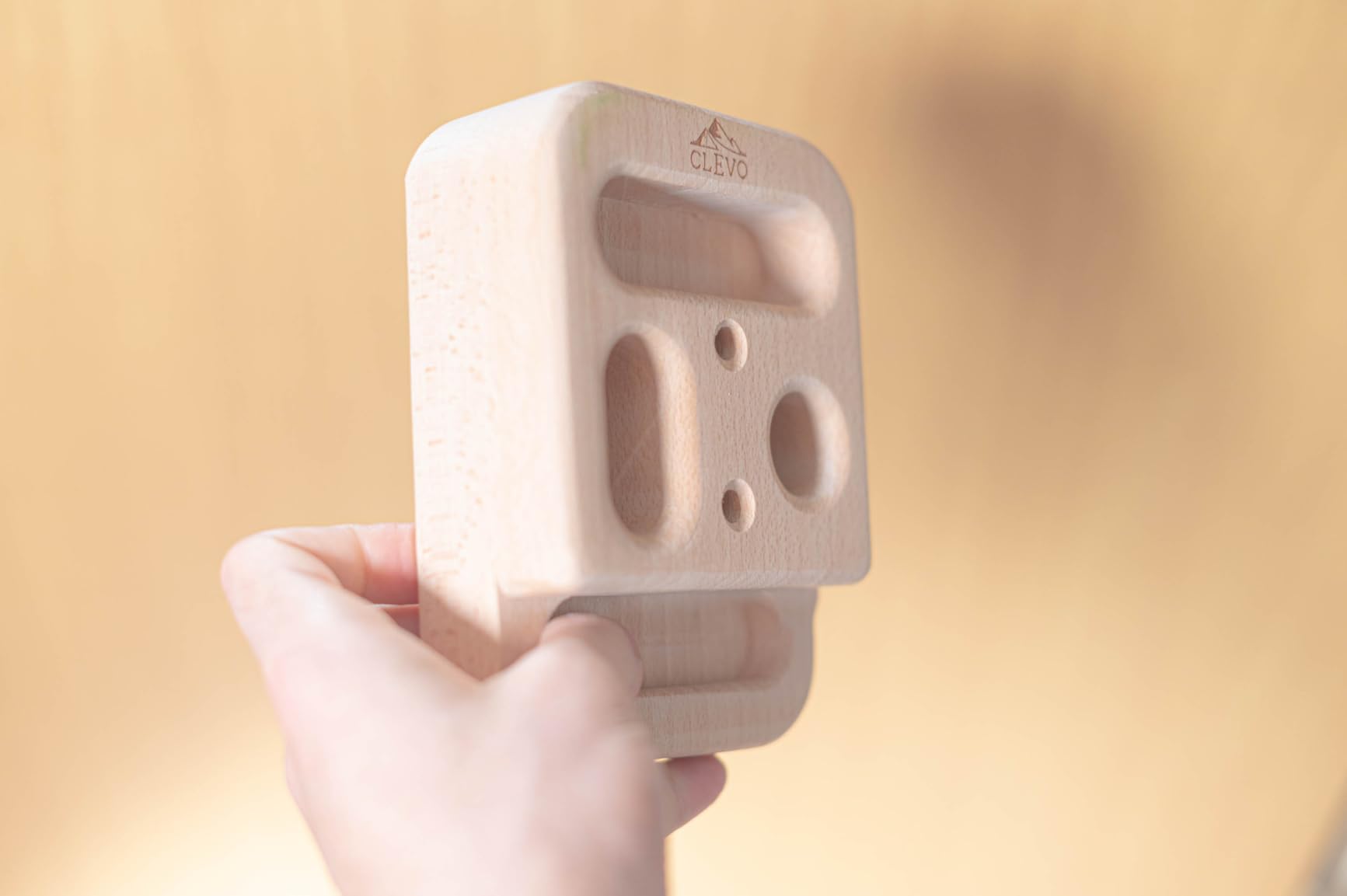 CLEVO Finger Bloc Mini Hangboard Holz tragbar