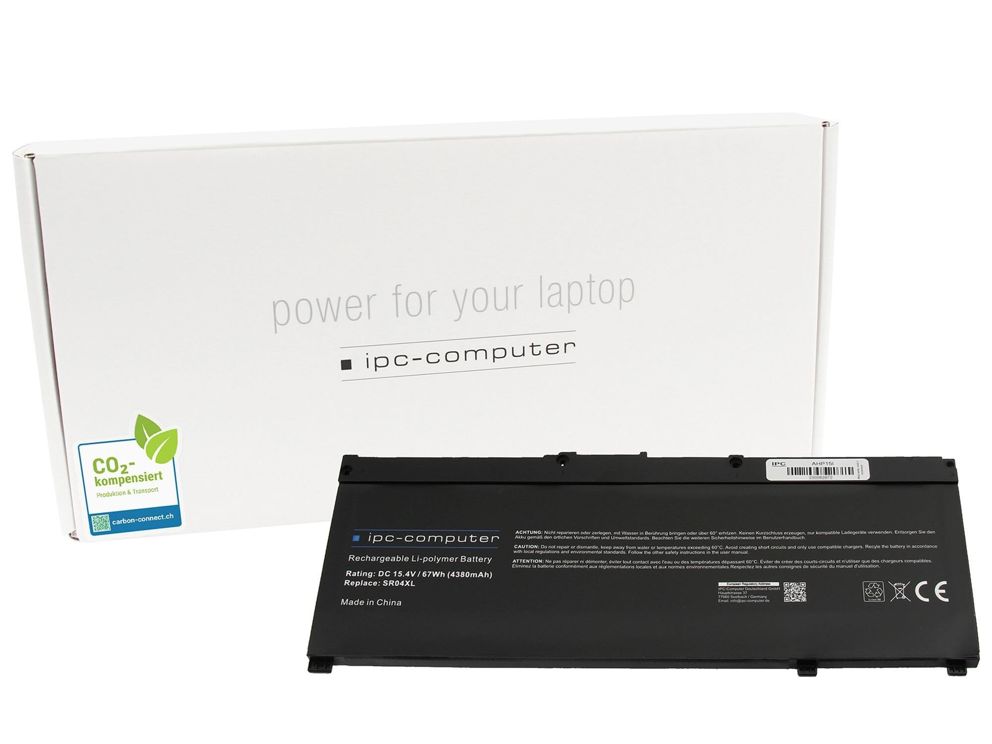 IPC-Computer SR04 Akku 67Wh für HP Omen 15-ce000