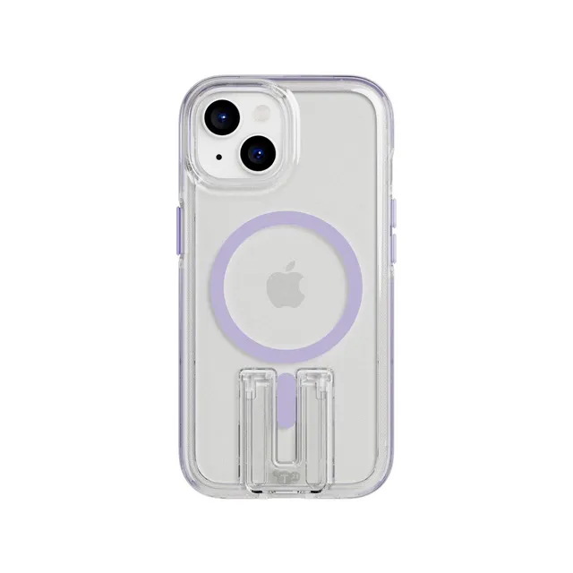 Tech21 EvoCrystal Kick iPhone 15/14/13 Hülle Clear Lilac