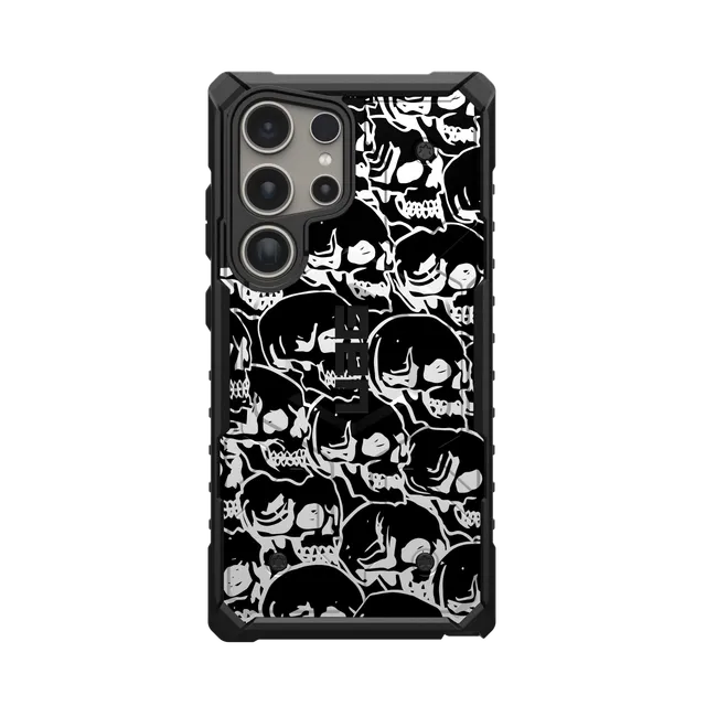UAG Pathfinder Galaxy S26 Ultra Hülle Block 03 Black Skulls