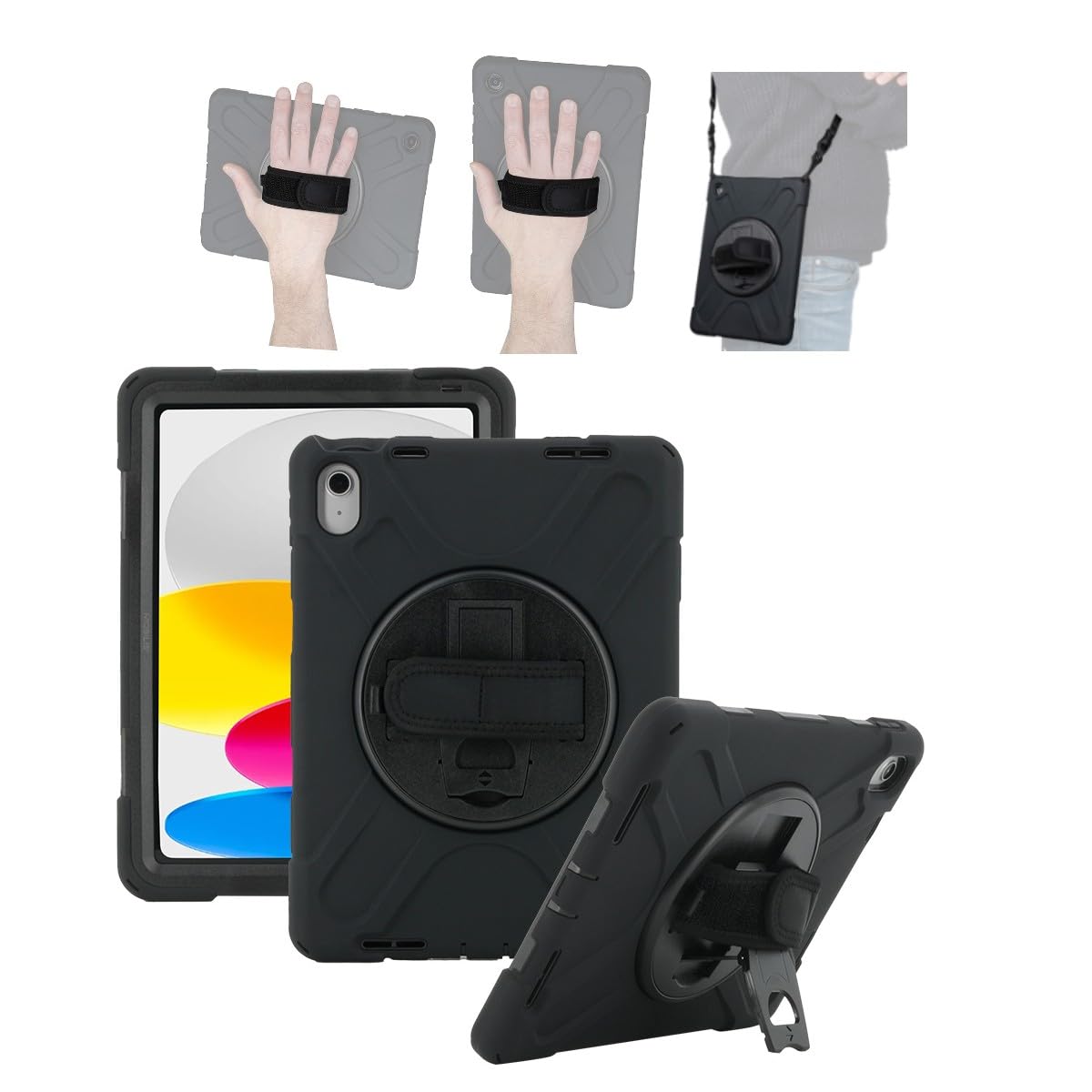 Mobilis ACTIV+ iPad 11 2025 Schutzhülle Schultergurt 360°