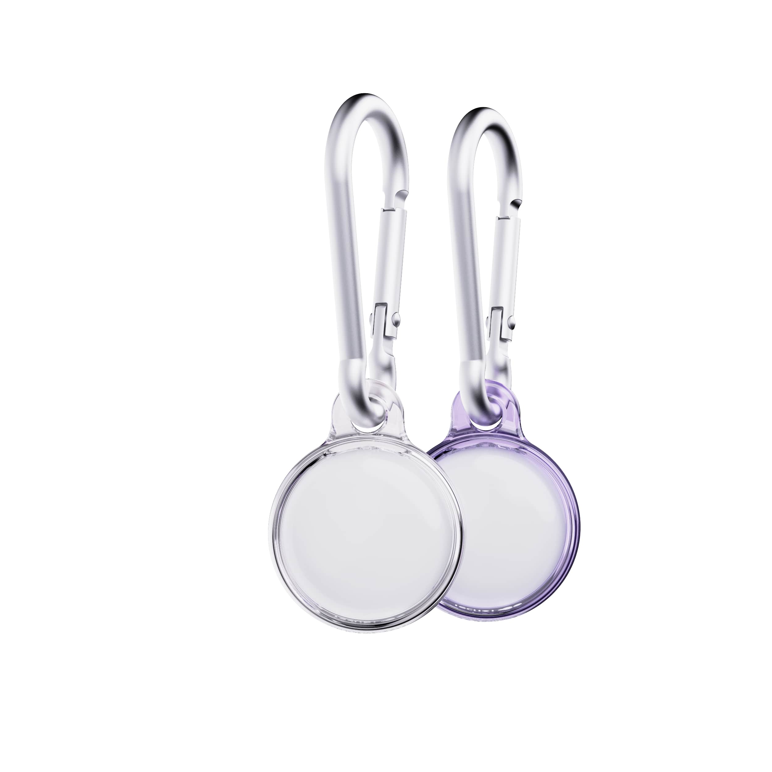 Tech21 EvoPop AirTag Hülle 2er Set Diamond Dust Clear