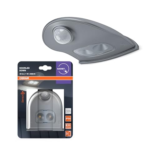 ams OSRAM Door LED Sensorleuchte silber IP54 Batterie