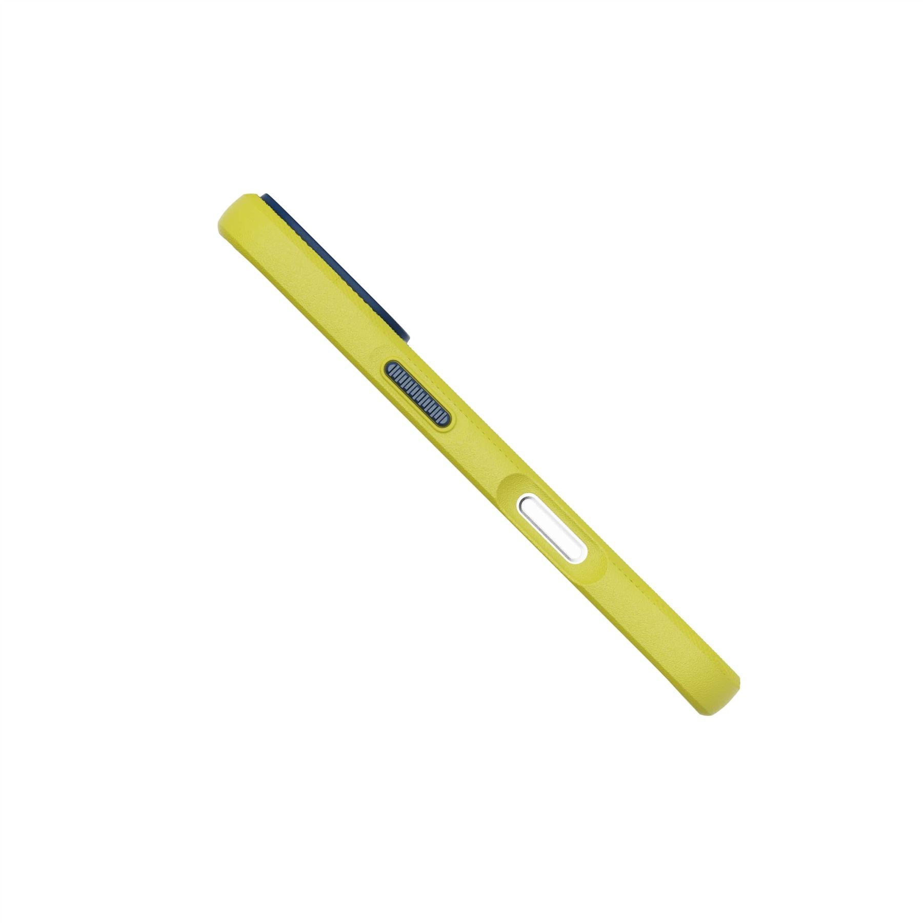 Tech21 EvoPro iPhone 16 Hülle Navy/Yellow Robust