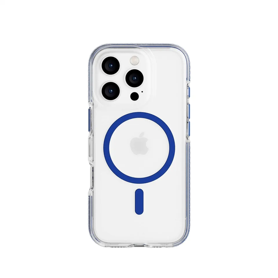 Tech21 EvoCrystal iPhone 16 Pro Handyhülle Blue MagSafe