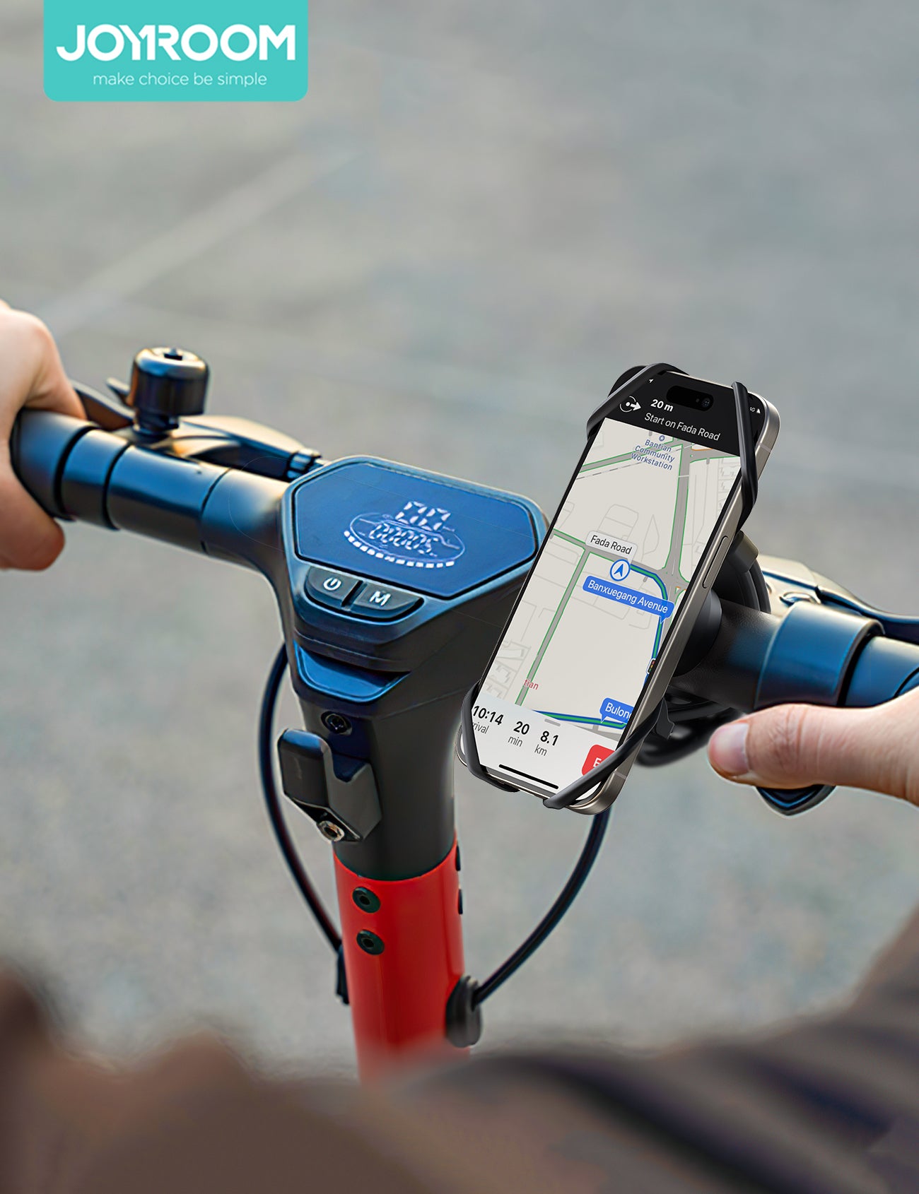 JOYROOM JR-ZS382 Fahrrad Handyhalterung Schwarz Silikon