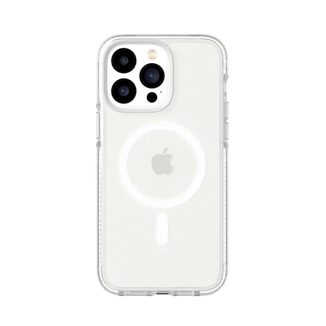 Tech21 EvoCrystal iPhone 14 Pro Max Handyhülle Weiß MagSafe