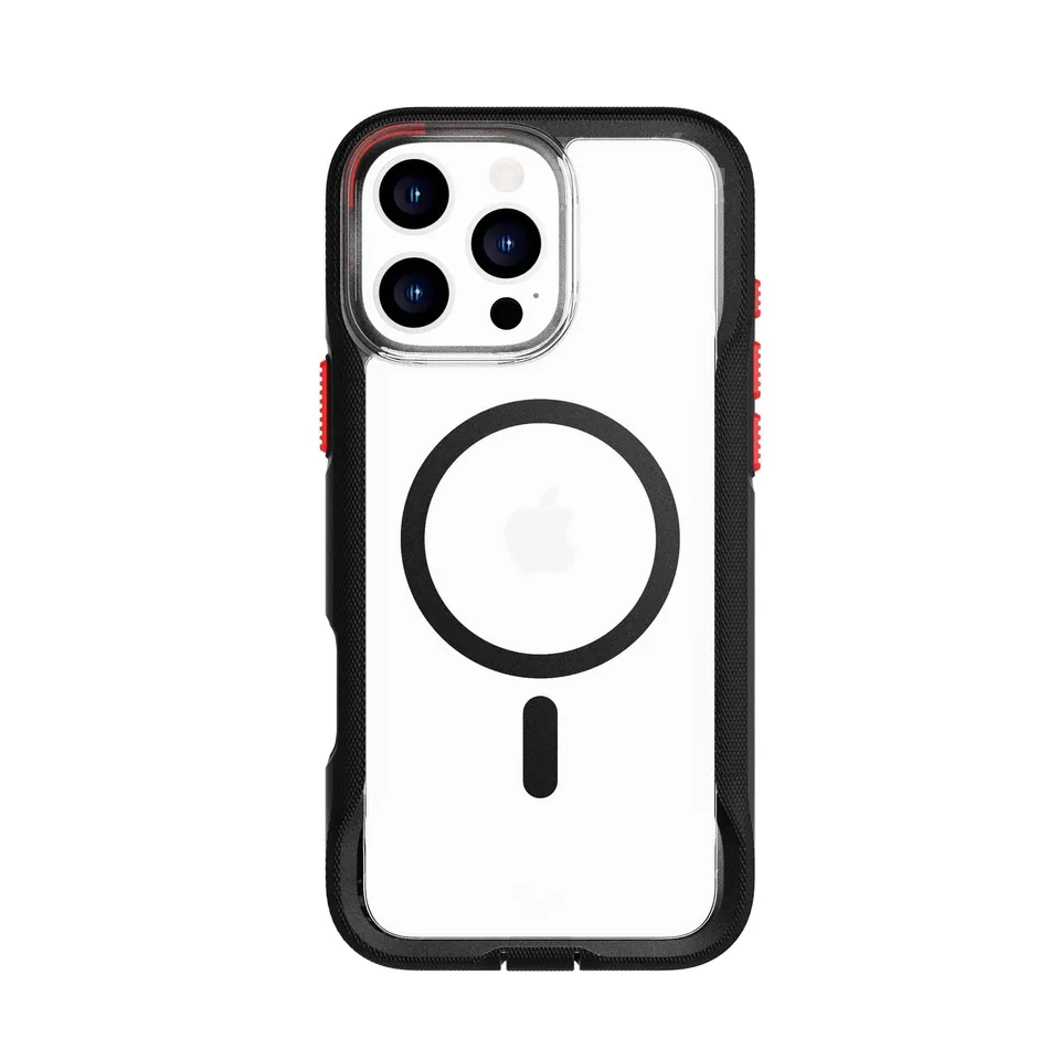 Tech21 EvoPro iPhone 16 Pro Max Handyhülle Clear Schwarz MagSafe