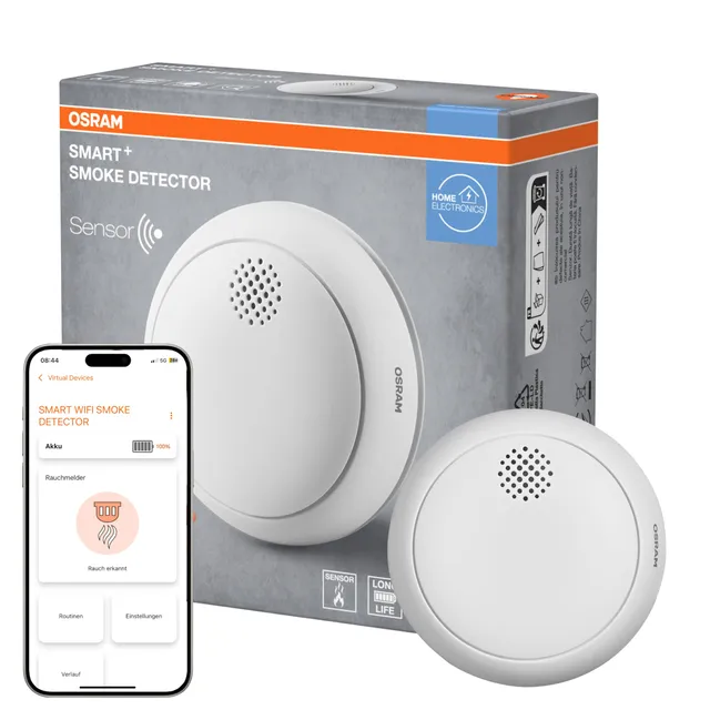 OSRAM SMART+ WLAN Rauchmelder weiß 86 mm