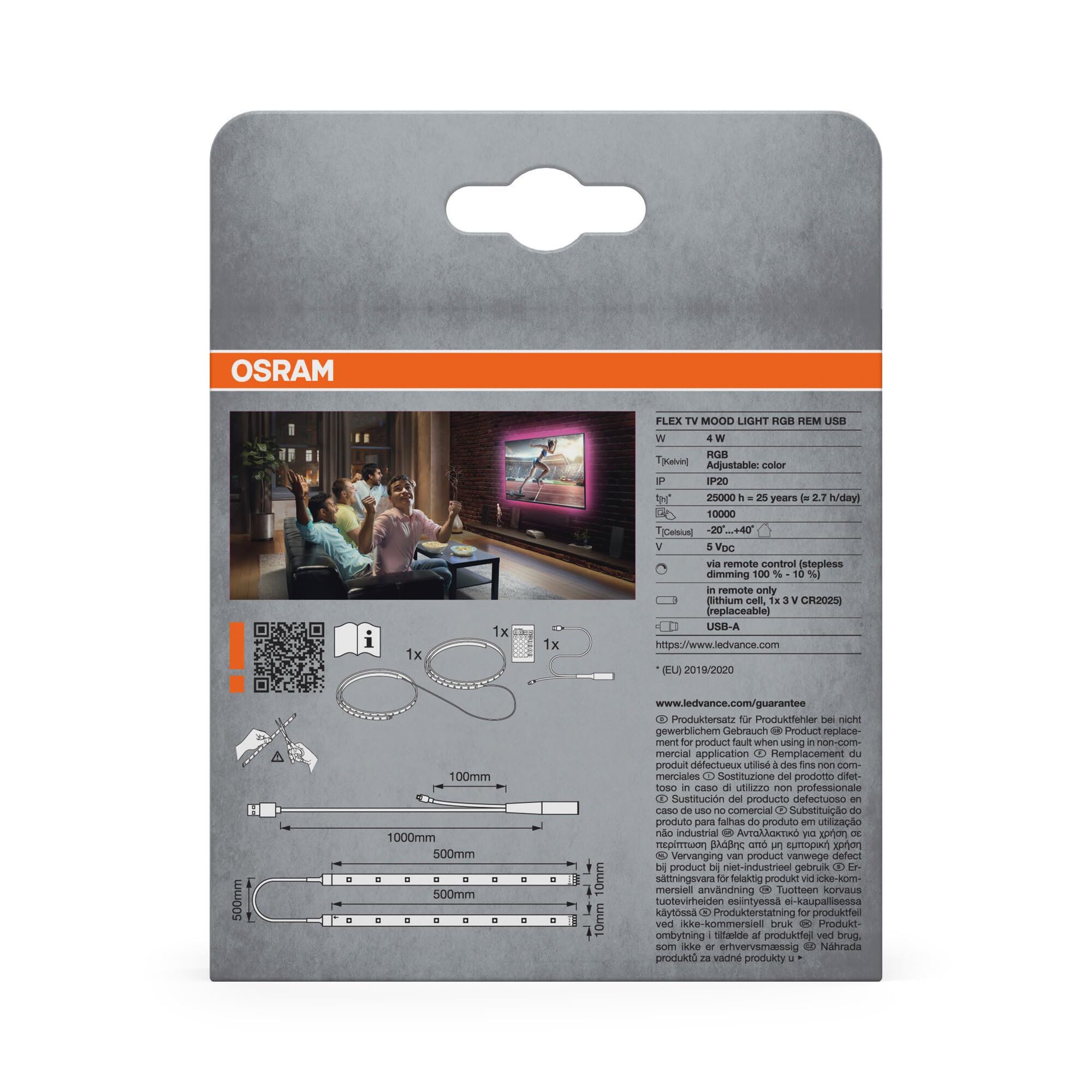 OSRAM SMART+ FLEX TV LED-Streifen 150 cm RGB dimmbar