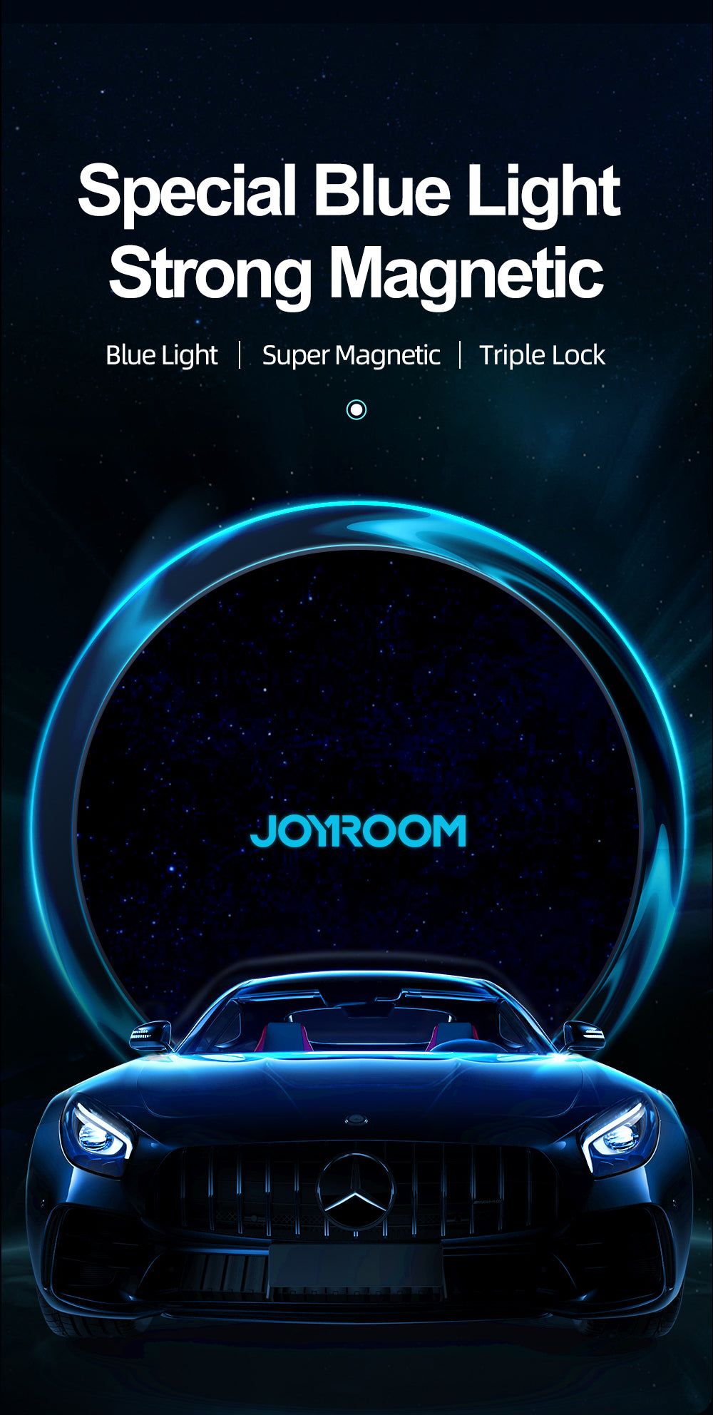 JOYROOM JR-ZS291 Autohalter Magnet Schwarz 15W Laden