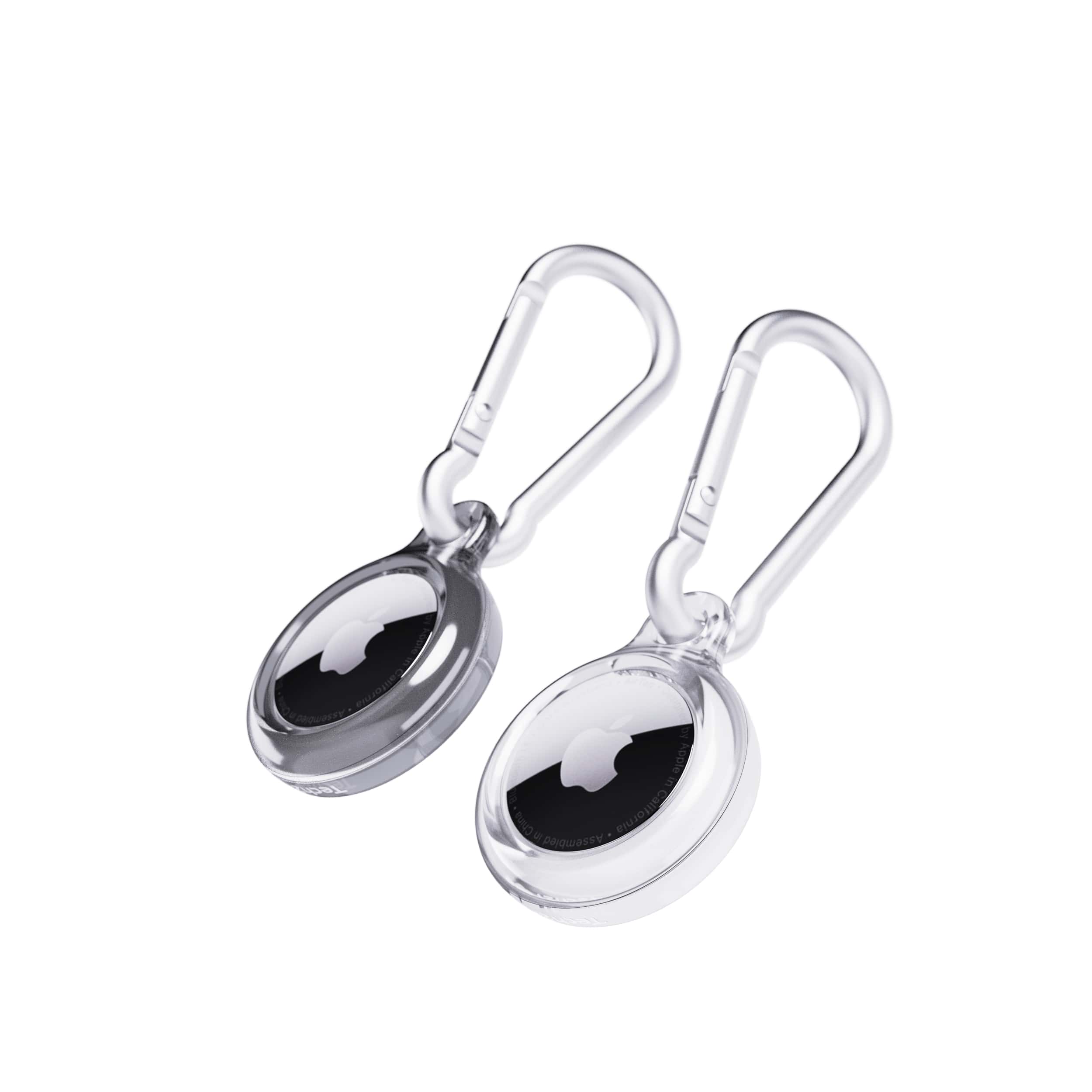 Tech21 EvoPop AirTag Hülle 2er Space Grey Clear