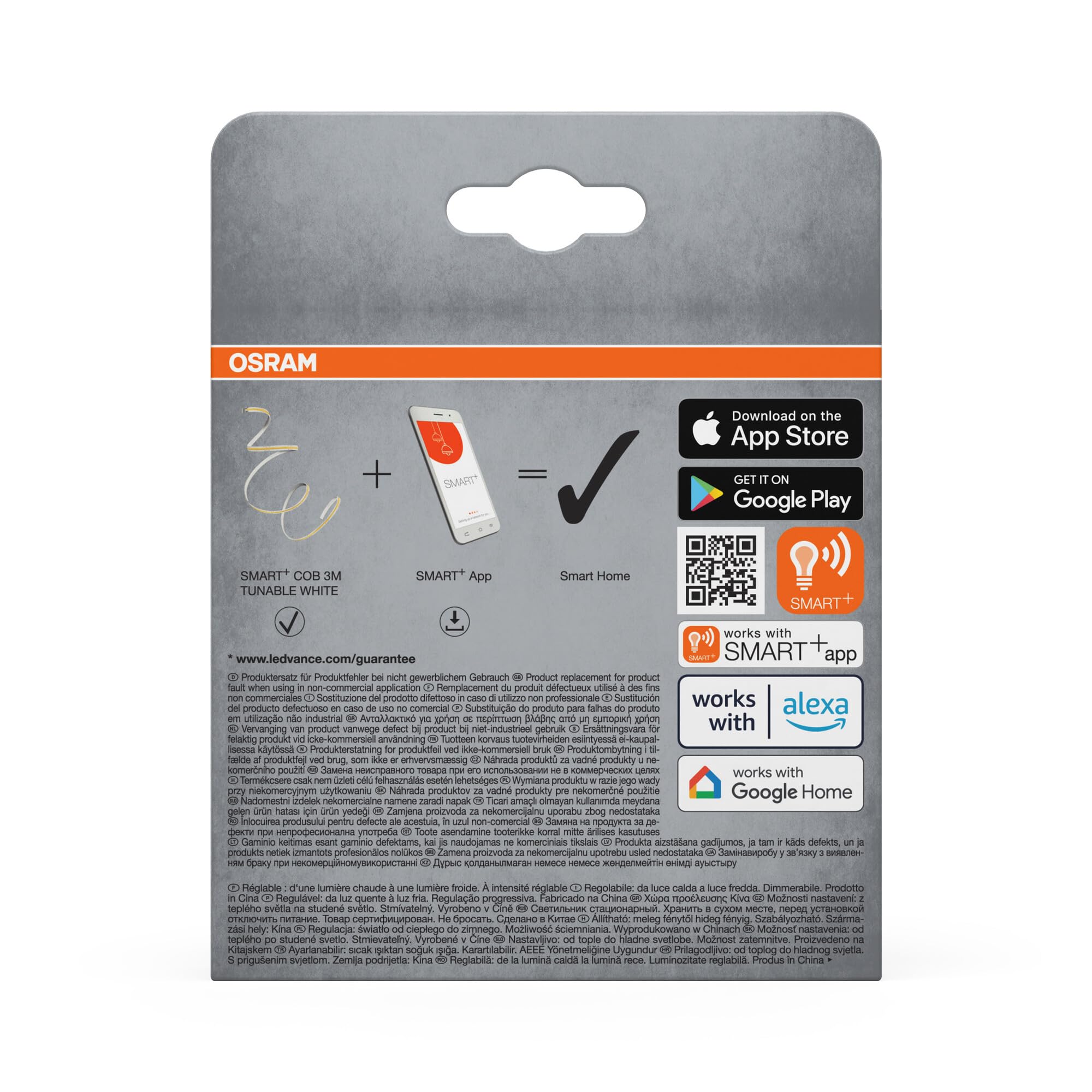 ams OSRAM SMART+ Wifi COB LED-Streifen 3m weiss dimmbar