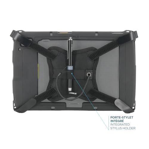 Mobilis X-Grip Tablet-Handschlaufe Schwarz mit Stifthalter