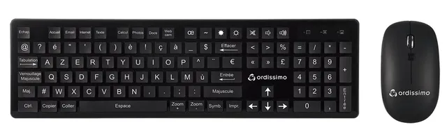 ORDISSIMO ART0407 Tastatur Maus Set Kabellos Senioren