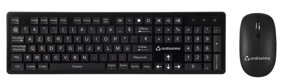 ORDISSIMO ART0407 Tastatur Maus Set Kabellos Senioren