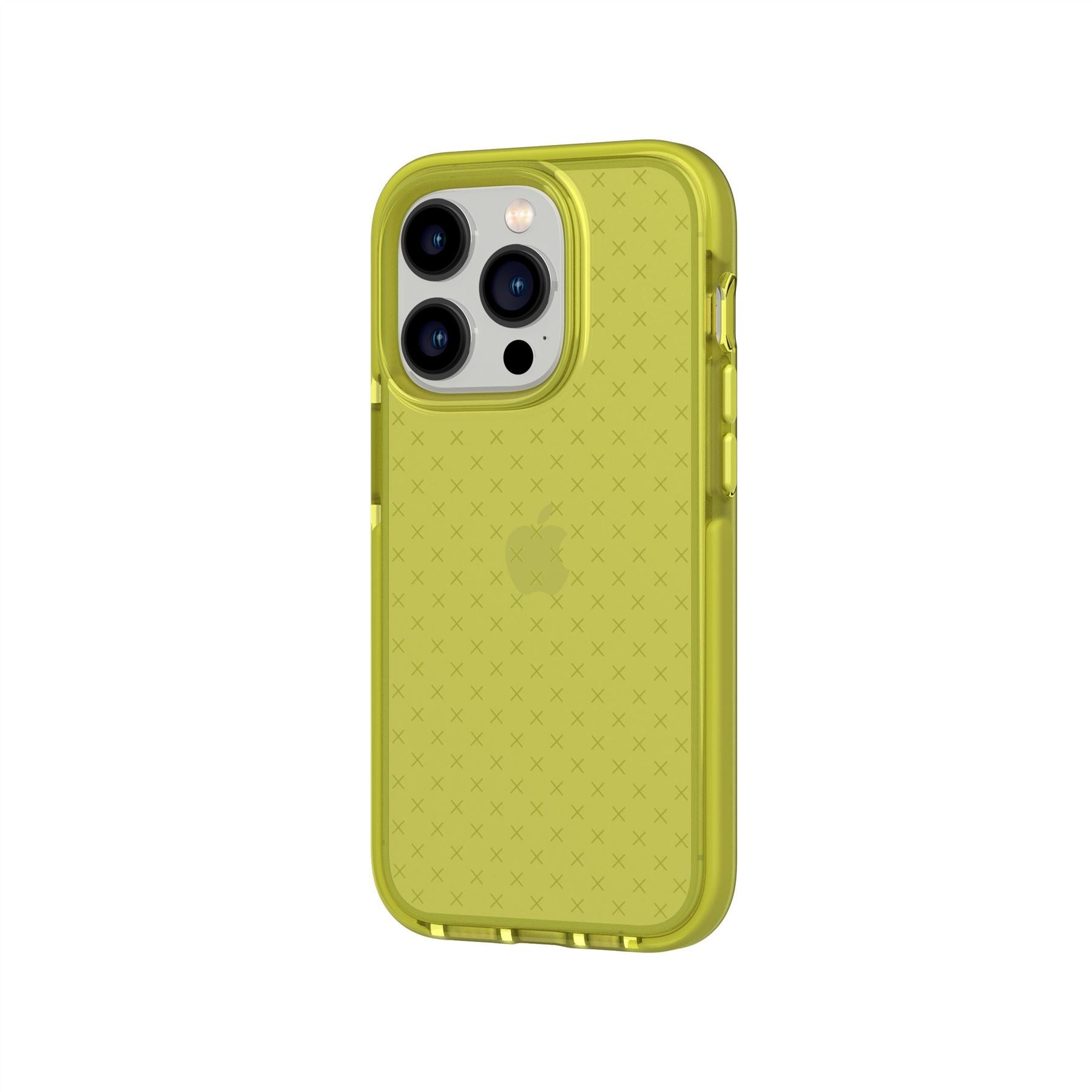 Tech21 EvoCheck iPhone 14 Pro Handyhülle Acid Yellow