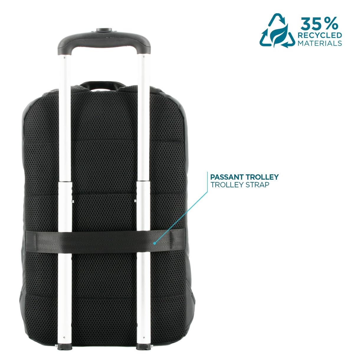 Mobilis Laptop-Rucksack 14-17 Zoll Schwarz recycelt