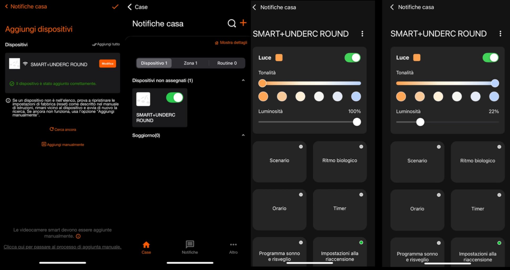 OSRAM SMART+ WiFi Unterschrankleuchte Basis Round weiß