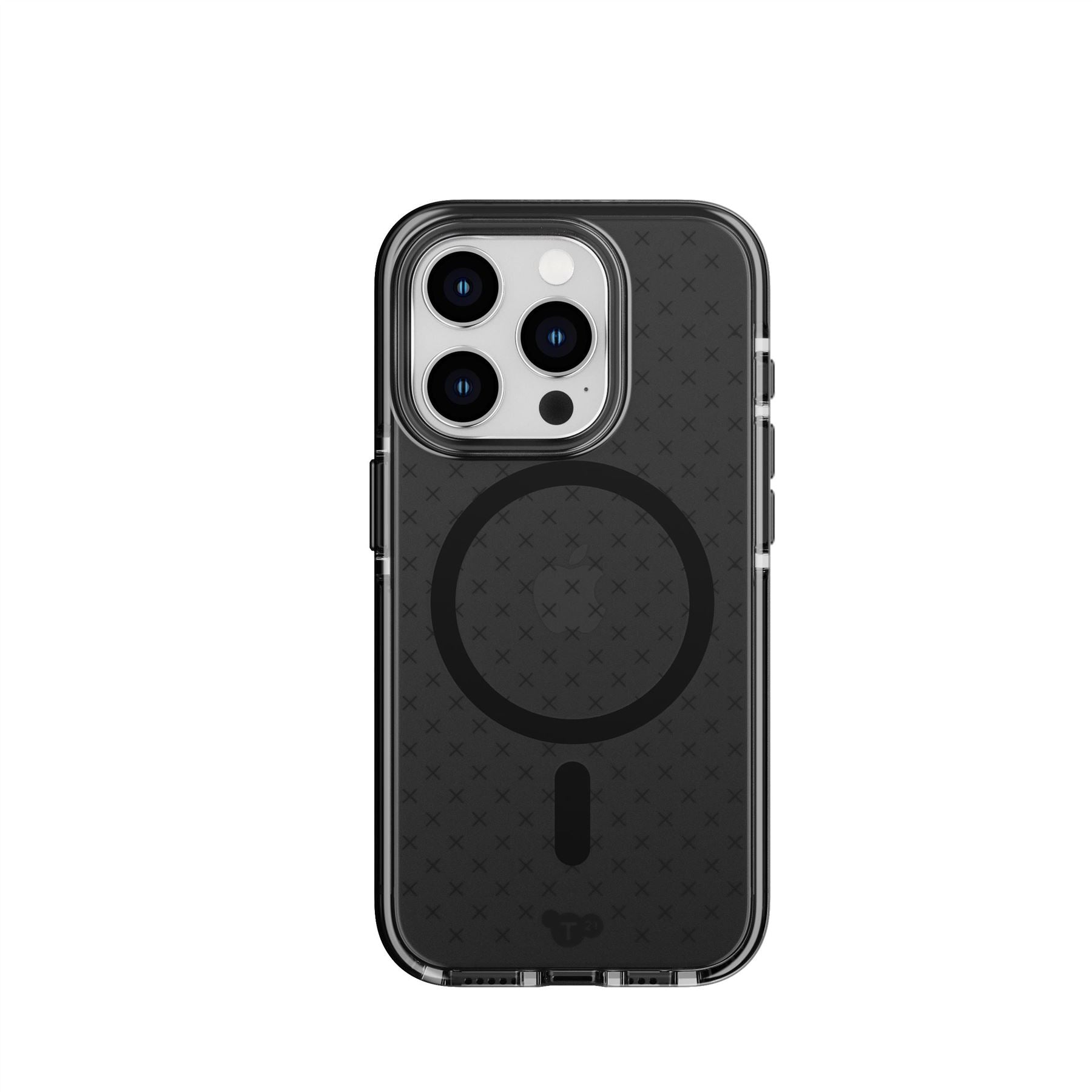 Tech21 Evo Check iPhone 15 Pro Hülle Smokey Black MagSafe