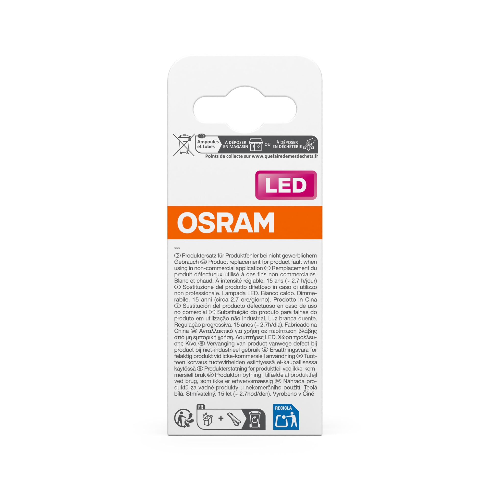 OSRAM Superstar Classic P25 Filament LED Tropfen E27 25W