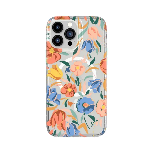 Tech21 EvoArt iPhone 13 Pro Max Handyhülle Peach Tulip