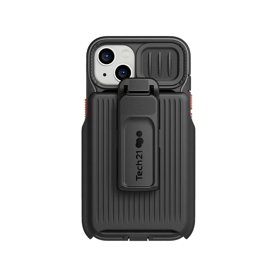 Tech21 EvoMax iPhone 13 Handyhülle Off Black Holster stoßfest