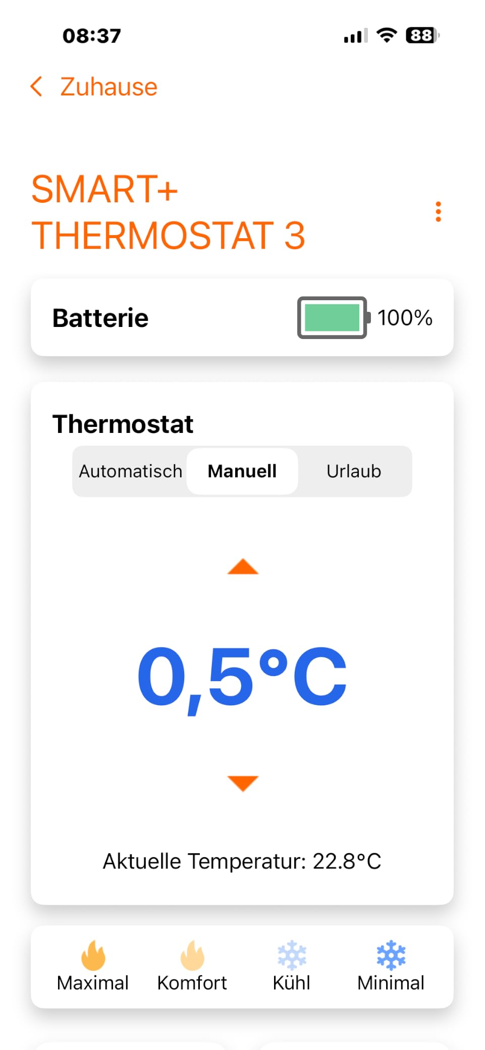 OSRAM SMART+ Heizkörperthermostat WLAN weiß 3er-Pack Alexa