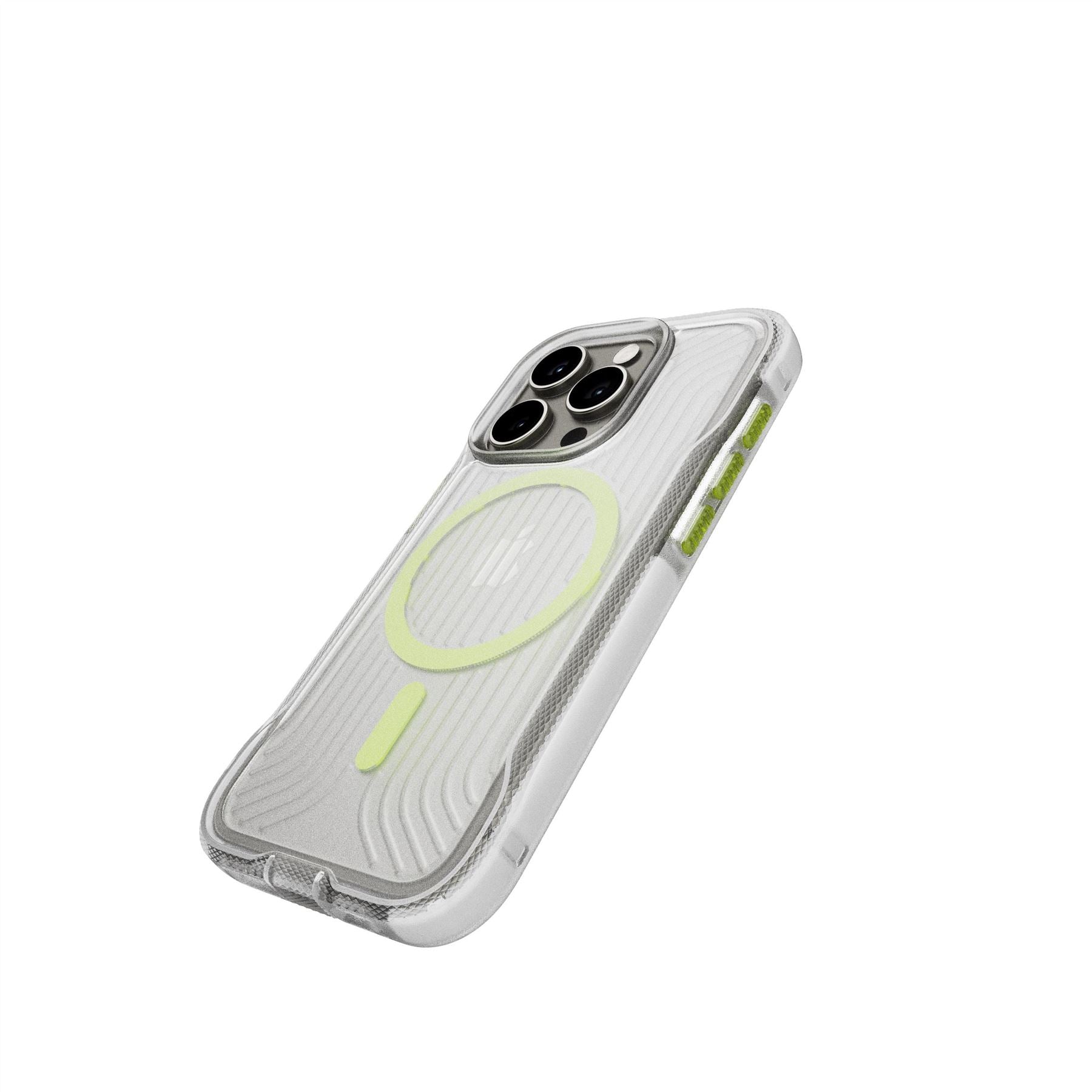 Tech21 FlexPro iPhone 15 Pro Handyhülle Clear Glow in the Dark