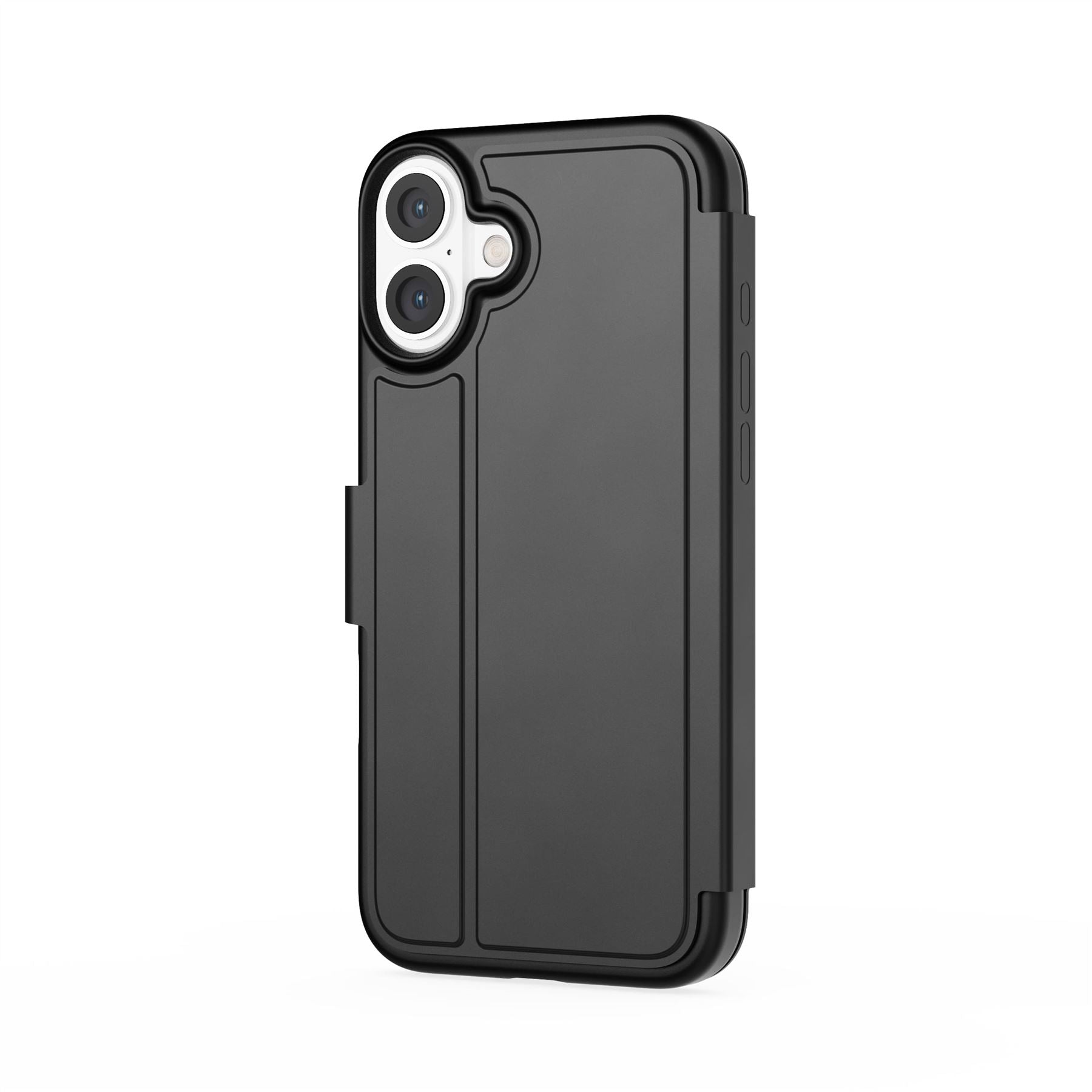 Tech21 EvoLite Wallet iPhone 16 Plus Hülle Schwarz Kartenfach