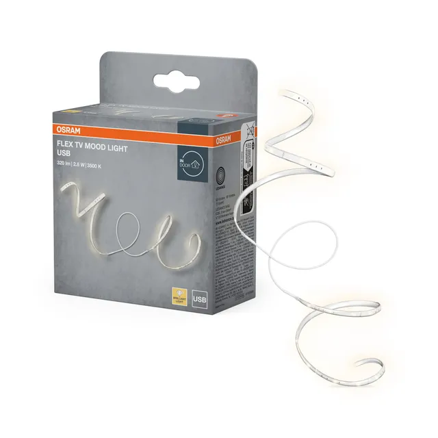 ams OSRAM SMART+ Flex TV LED-Streifen warmweiß 150cm USB
