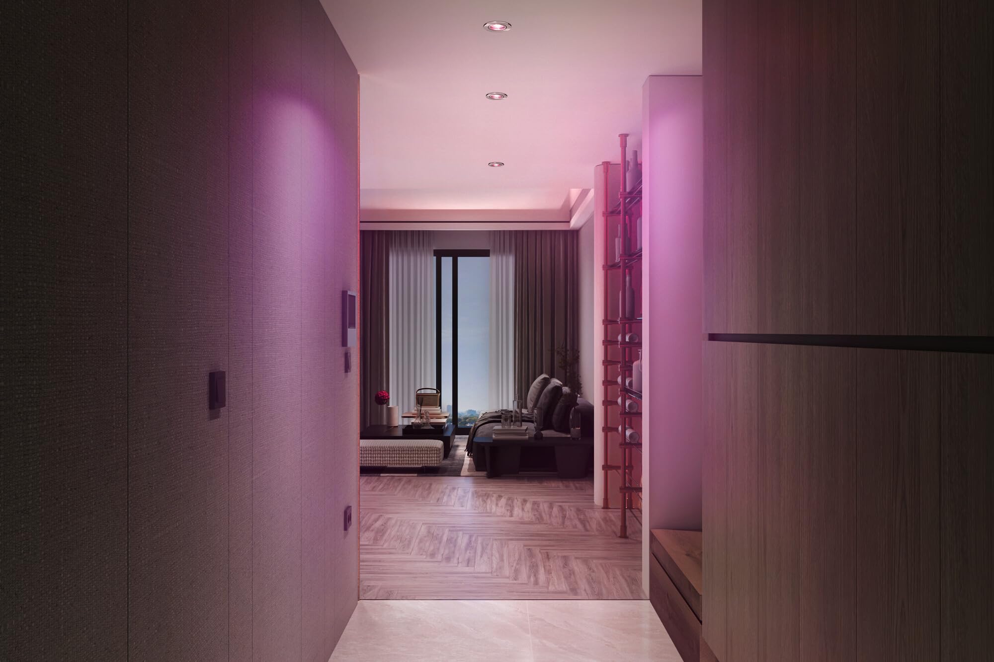ams OSRAM SMART+ GU10 Einbauspot Satin Nickel RGBW