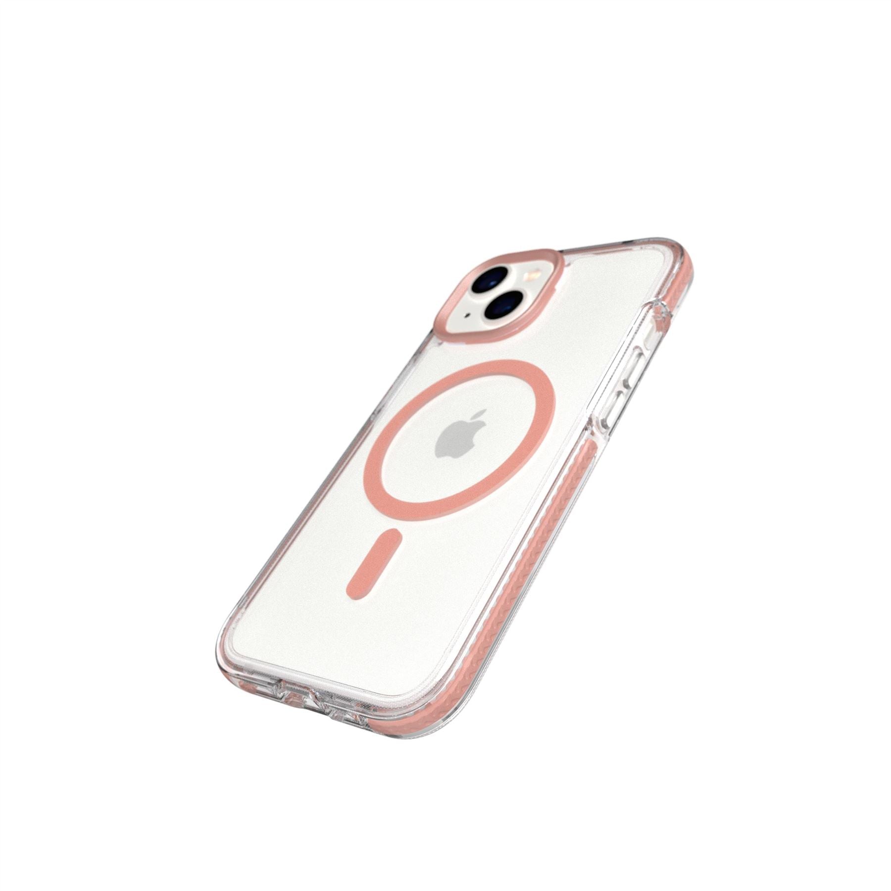 Tech21 EvoCrystal iPhone 15/14/13 Hülle Clear Rose Gold