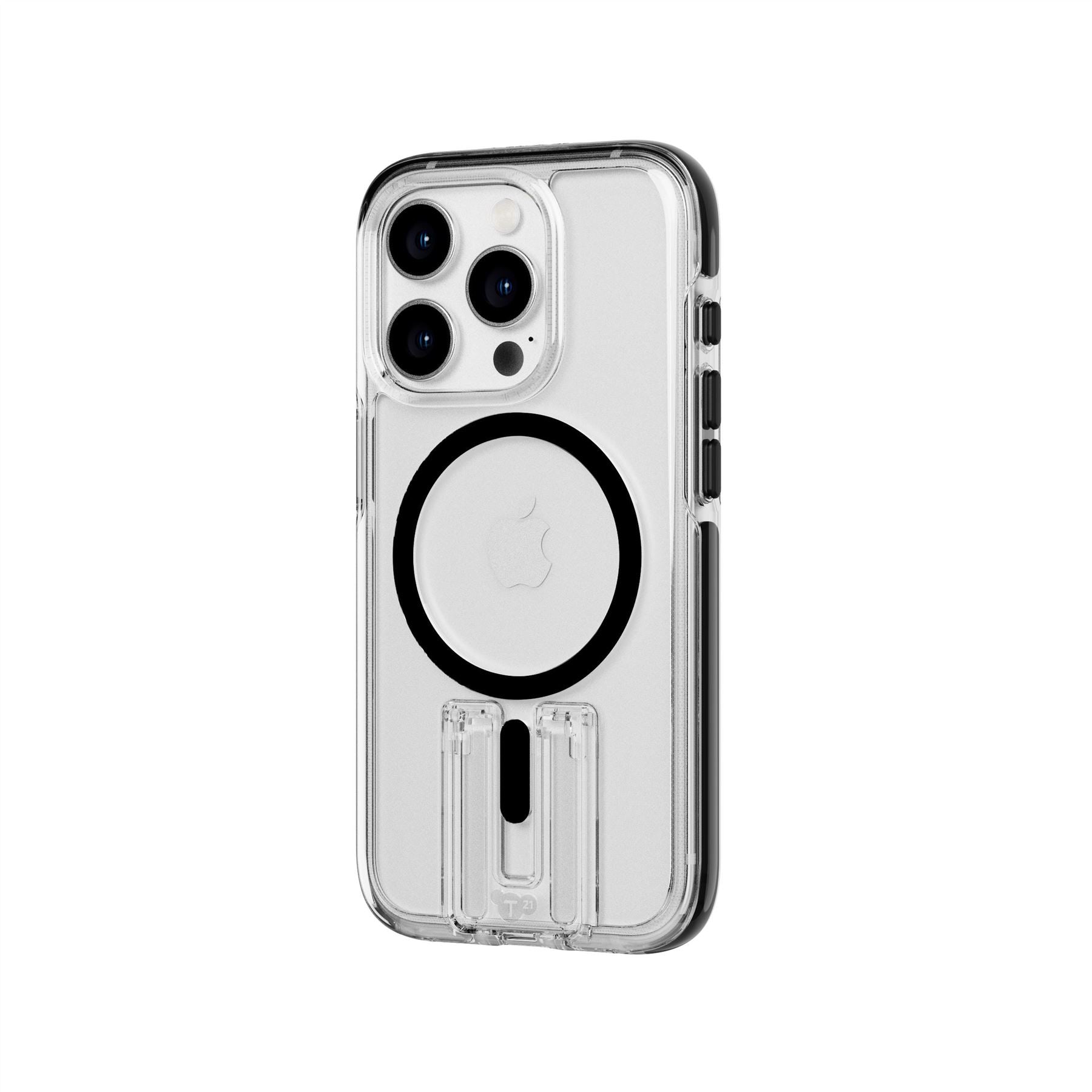 Tech21 EvoCrystal Kick iPhone 15 Pro Hülle MagSafe Schwarz