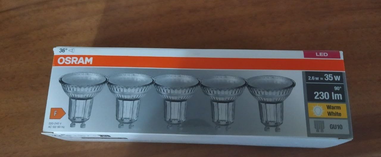 OSRAM SMART+ Base PAR16 LED-Spot GU10 warmweiß 5er-Pack