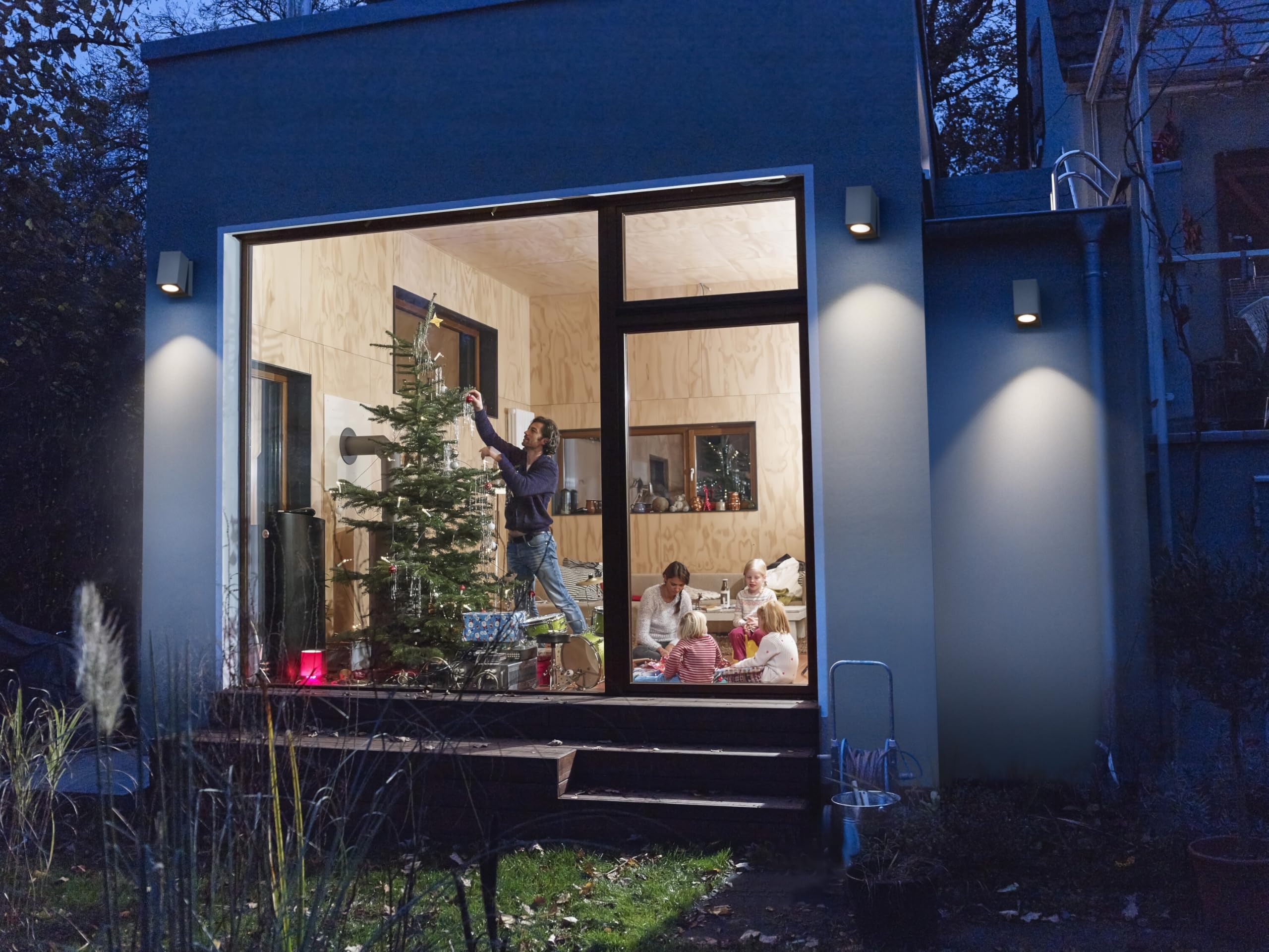 Osram Endura Classic Cube Außen-Wandleuchte GU10 silber