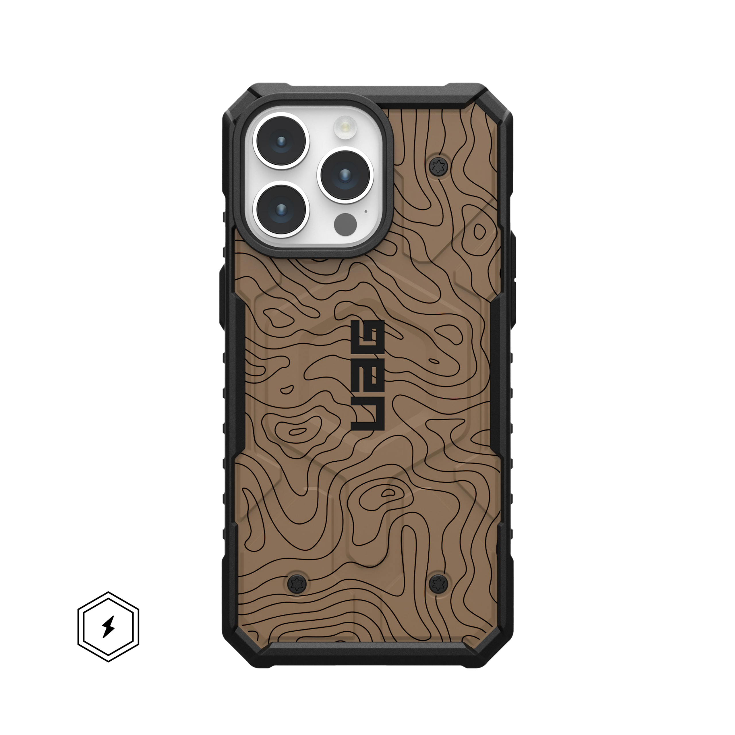 UAG Pathfinder iPhone 16 Pro Max Hülle FDE Topography MagSafe