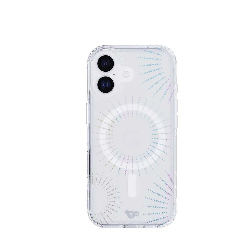 Tech21 EvoSparkle MagSafe iPhone 17 Hülle Lunar Glitzer