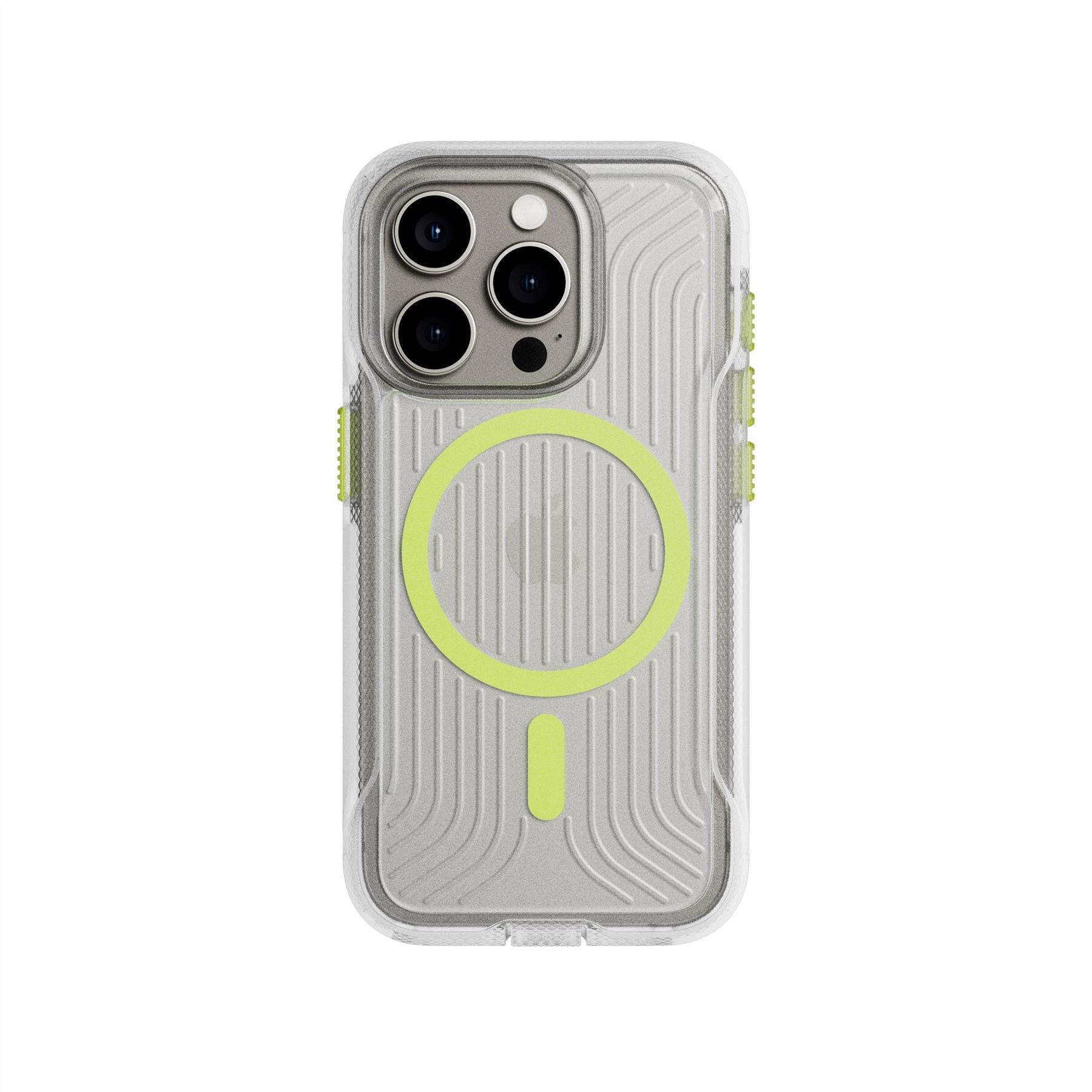 Tech21 FlexPro iPhone 15 Pro Handyhülle Clear Glow in the Dark