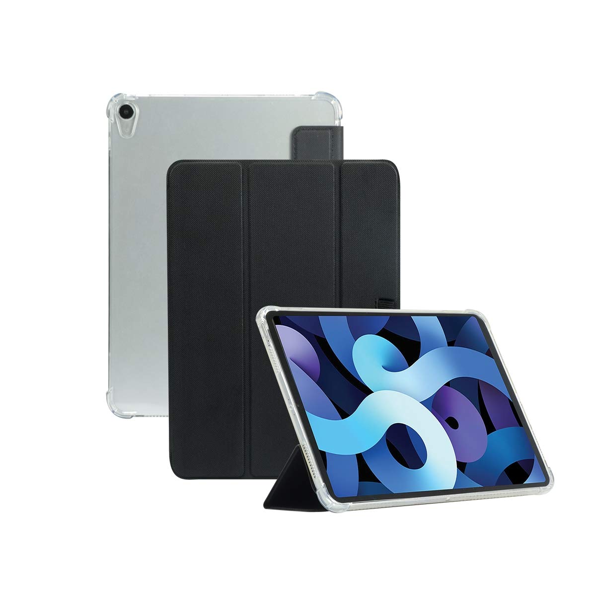 Mobilis ACTIV+ iPad Air 10,9 Schutzhülle transparent-schwarz stoßfest