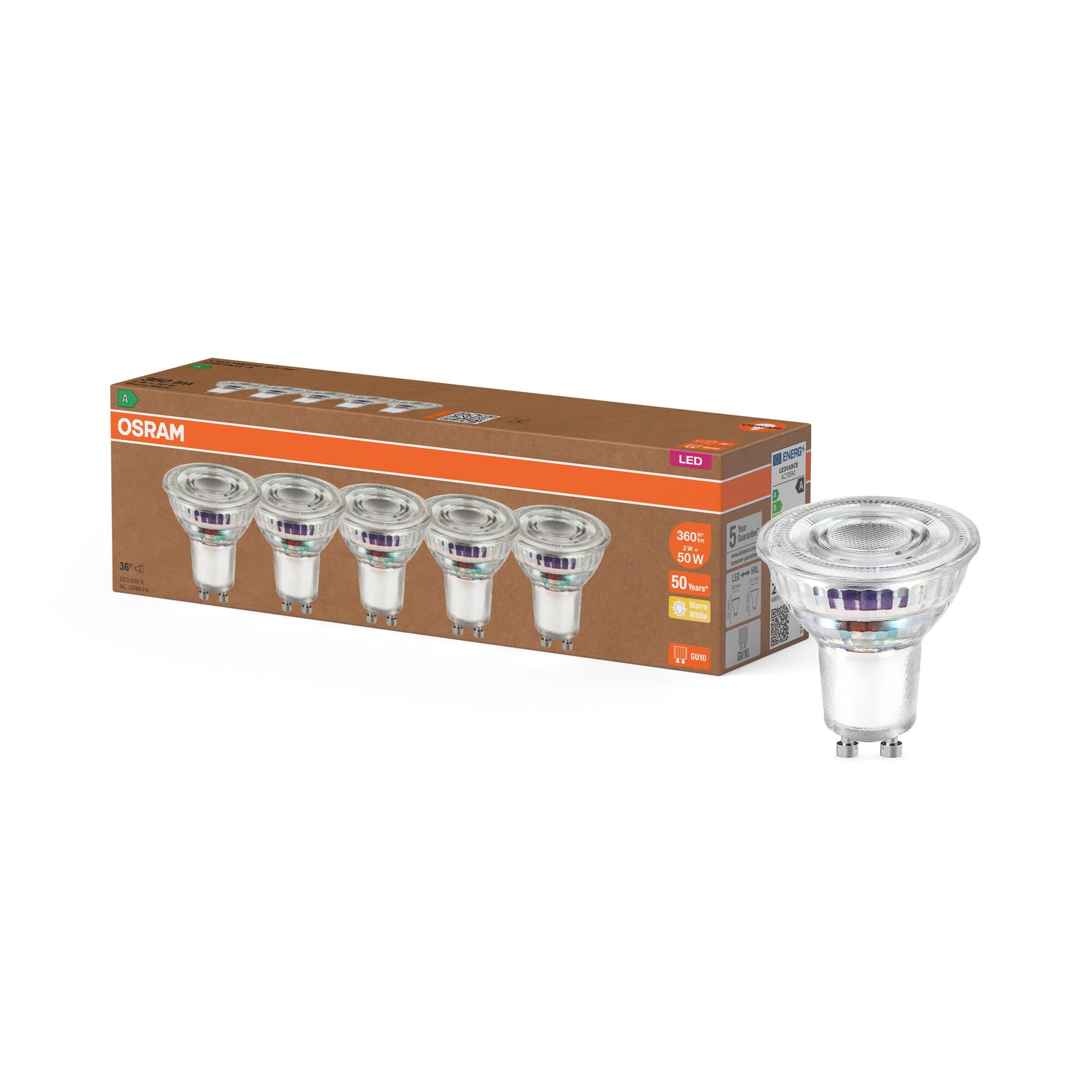 OSRAM SMART+ Filament LED-Birne E27 100W 5er-Pack warmweiß