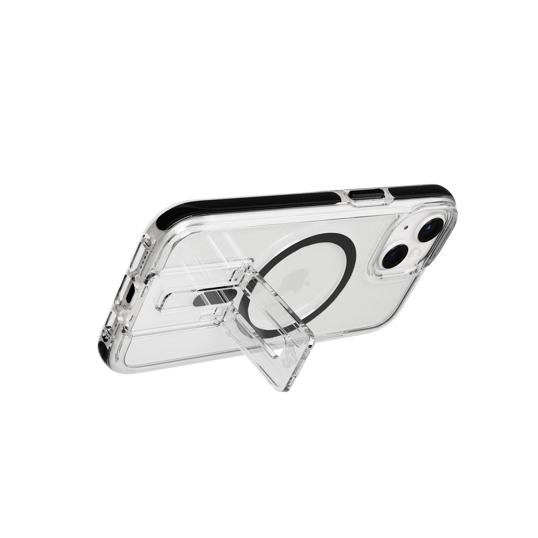 Tech21 EvoCrystal Kick MagSafe iPhone 15 Handyhülle Clear/Black Stoßschutz