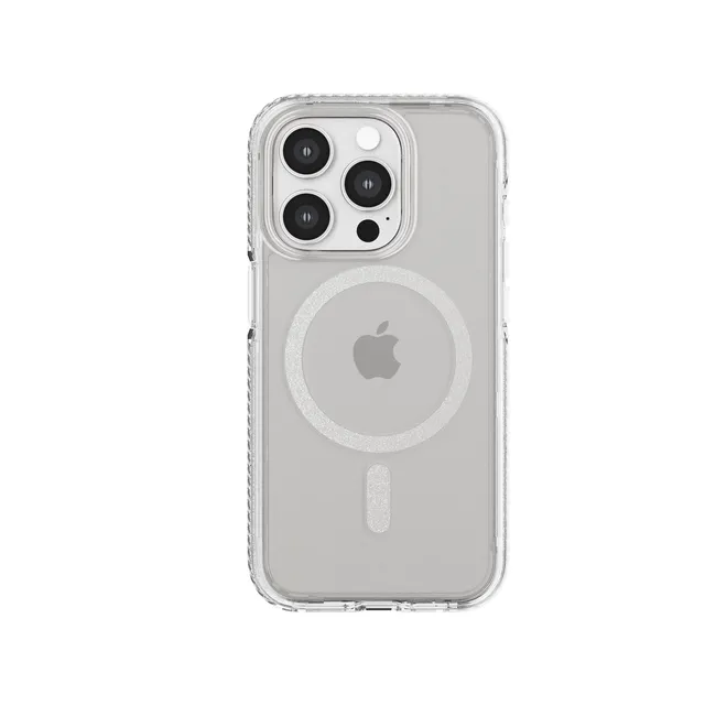 Tech21 EvoCrystal iPhone 15 Pro Hülle White Titanium