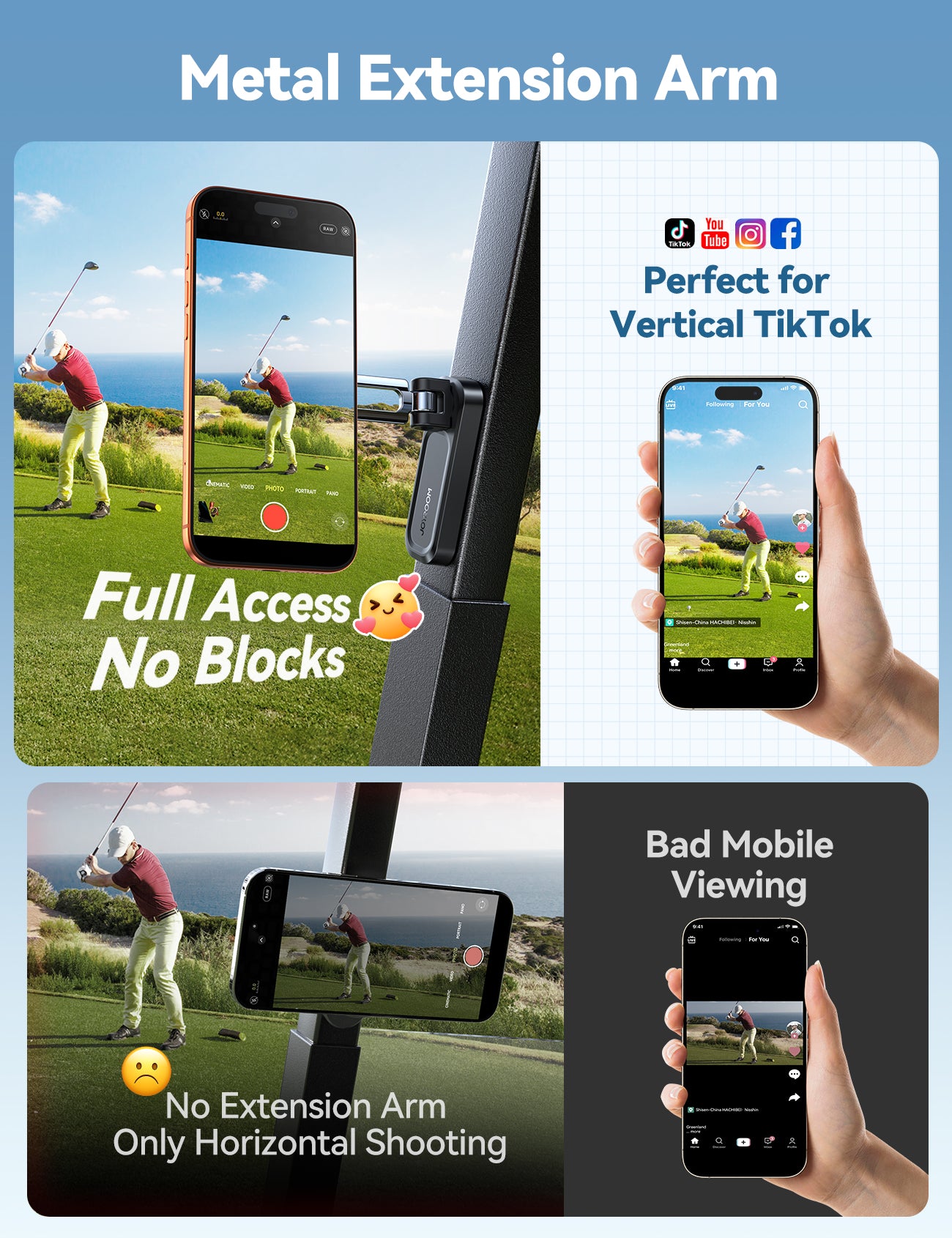 JOYROOM JR-ZS522 Handyhalter Magnet Golf 360° Schwarz