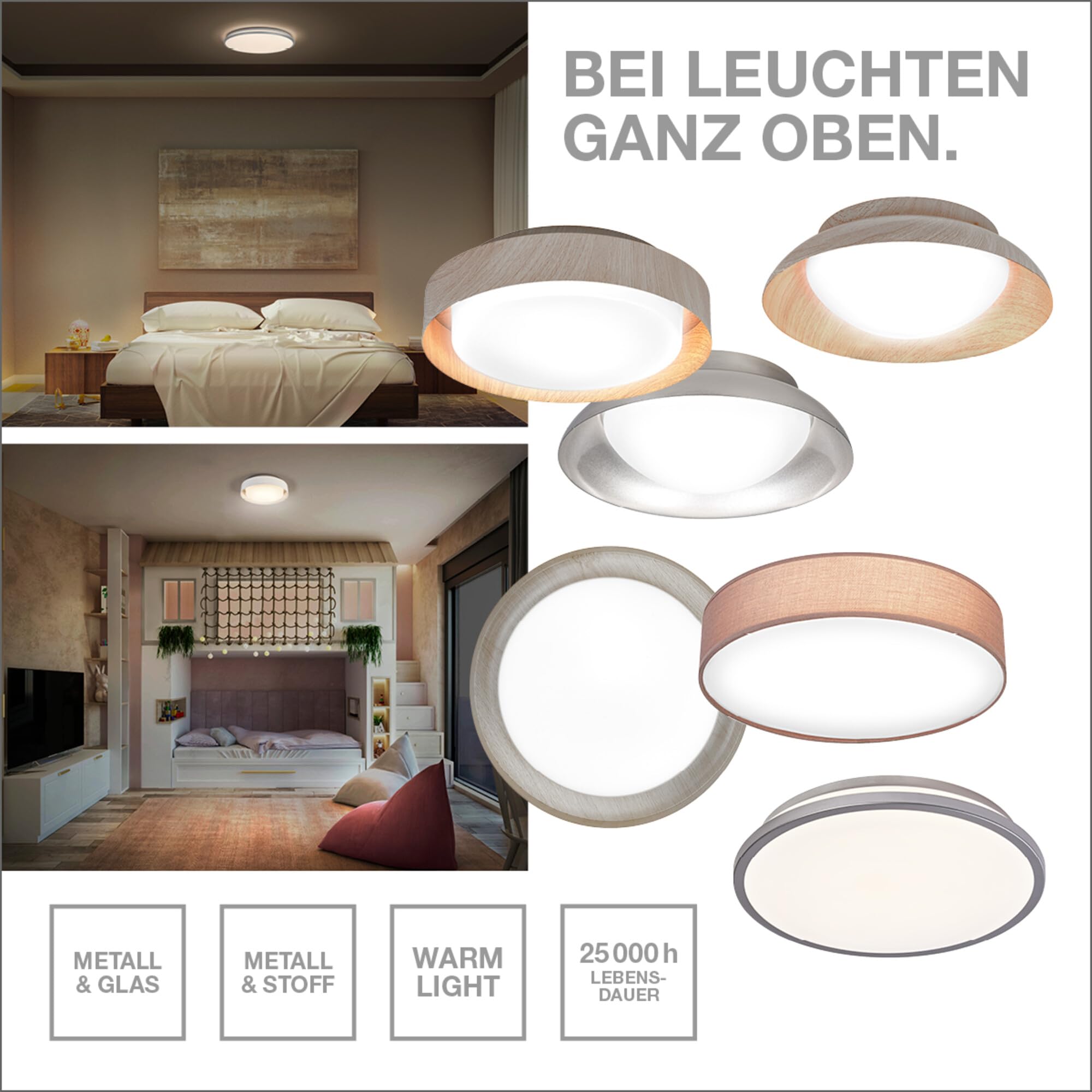ams OSRAM SMART+ ORBIS Layer Deckenleuchte 45cm weiß 24W