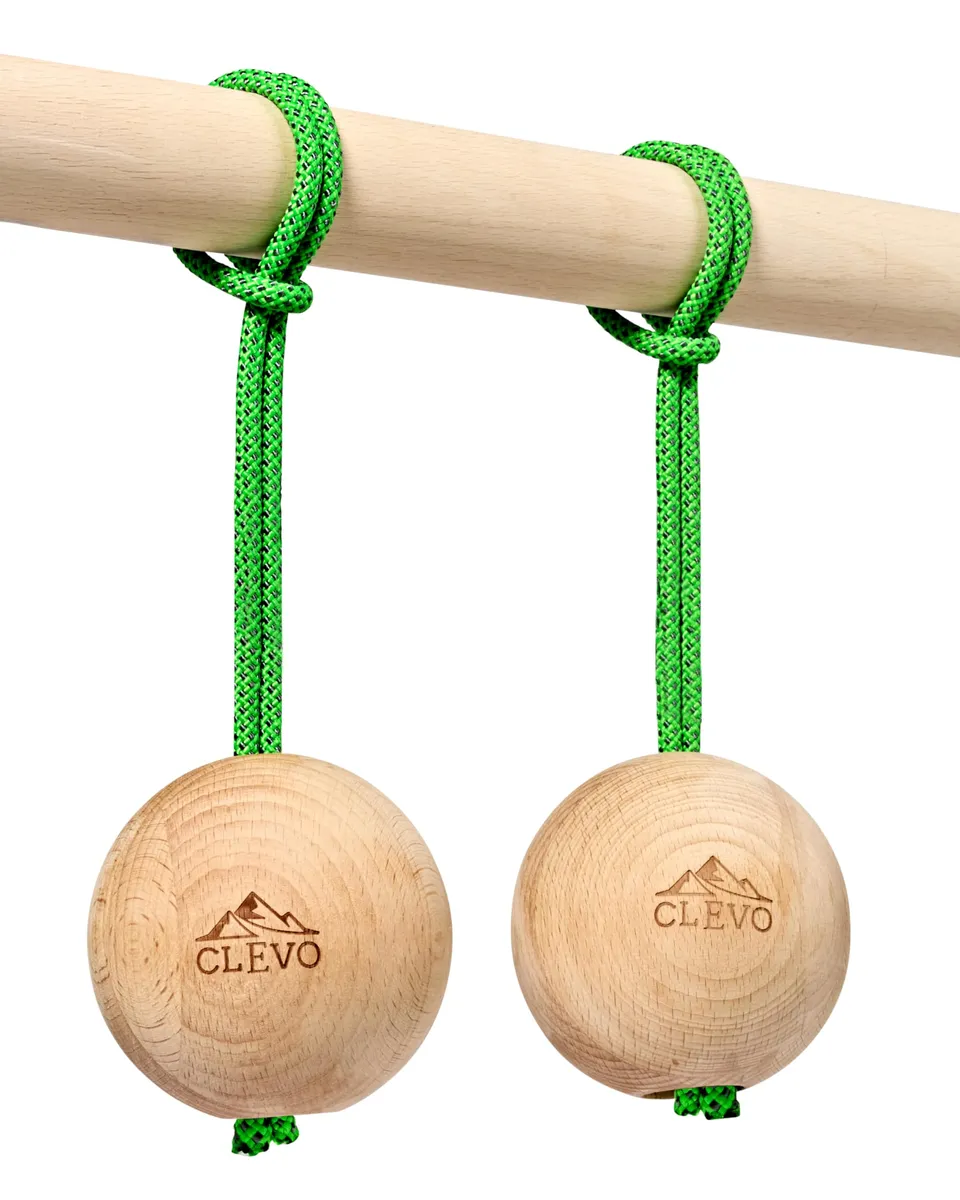 CLEVO Hangball Kletterkugeln Holz Griffkraft-Trainer Boulder