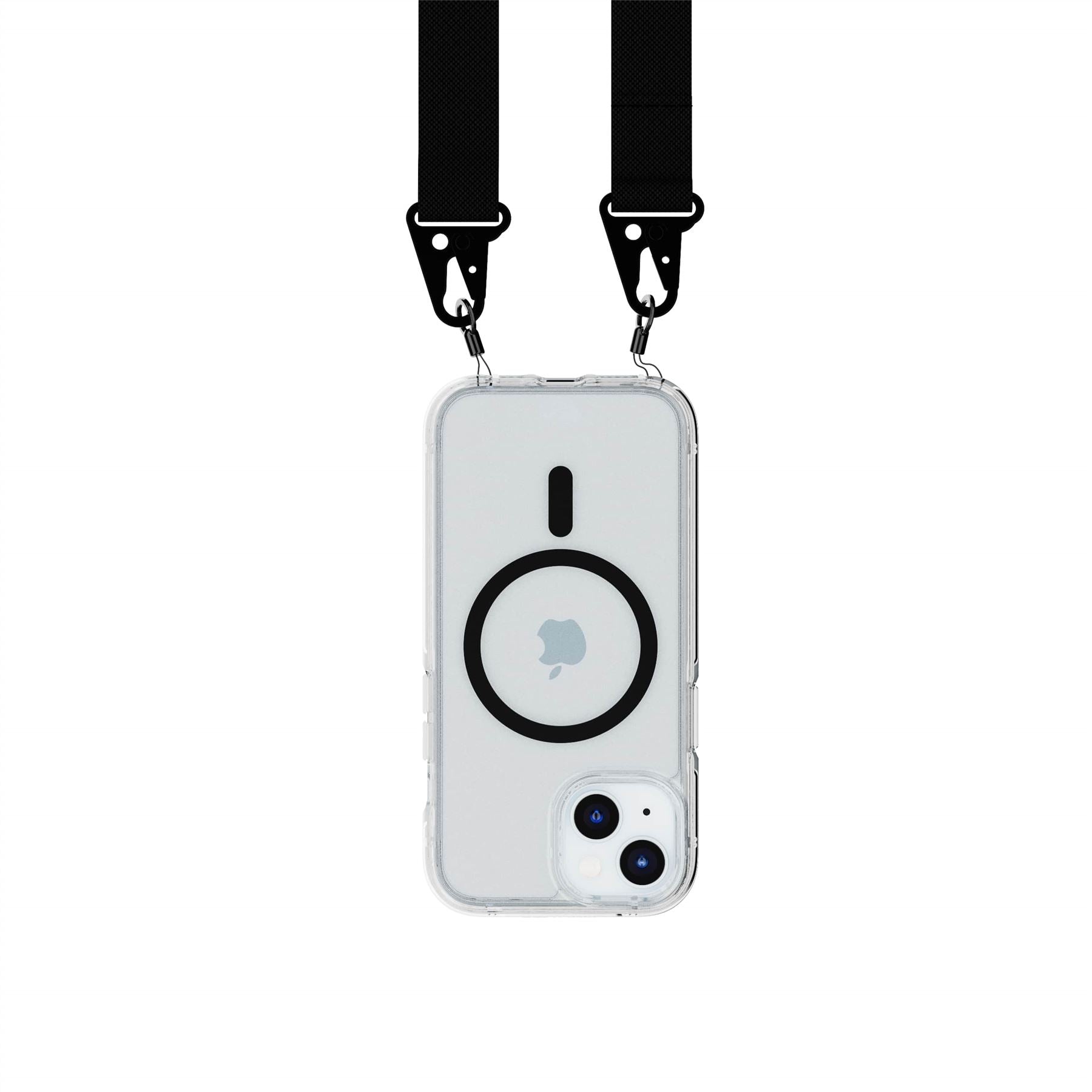 Tech21 FlexQuartz iPhone 13-17e MagSafe Hülle Clear mit Band