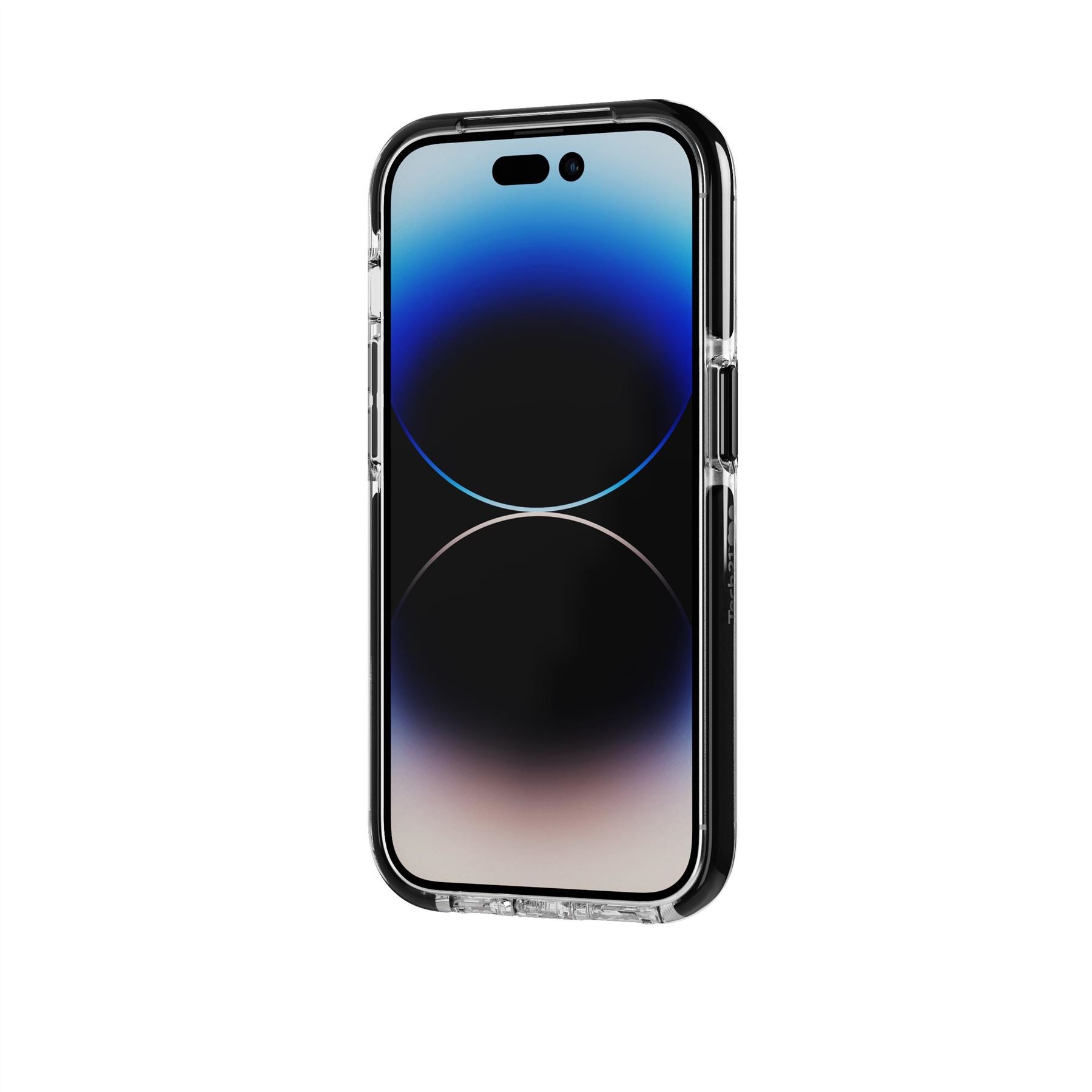 Tech21 EvoCrystal Kick iPhone 14 Pro Hülle Clear Black MagSafe